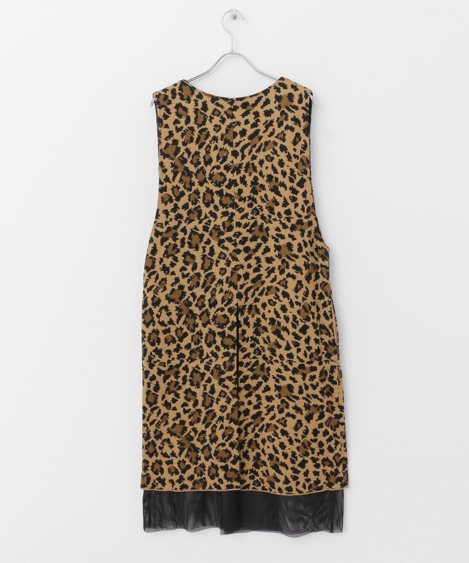 bolsista　KNIT VEST BROWN FREE