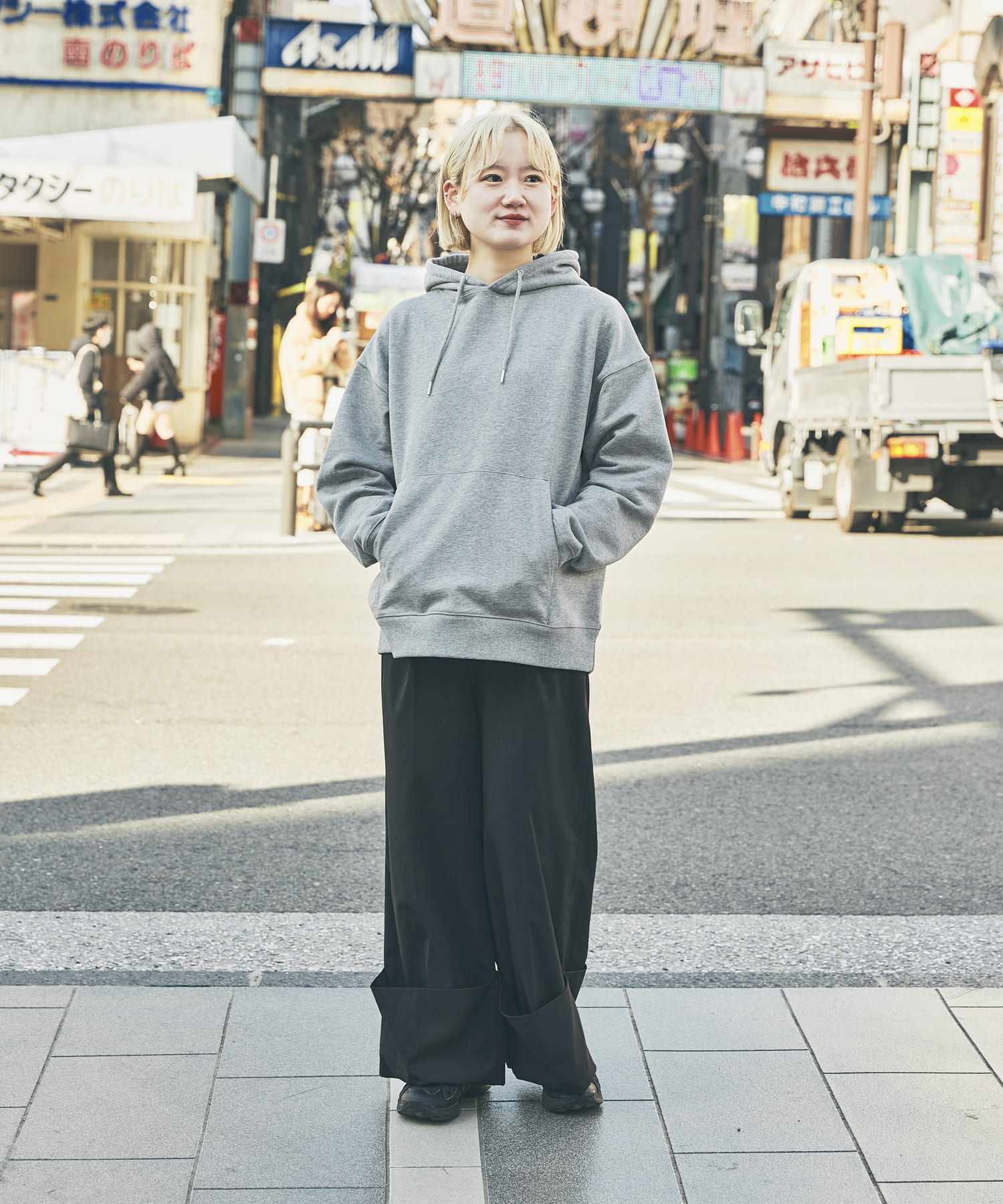 身長：163cm サイズ：L