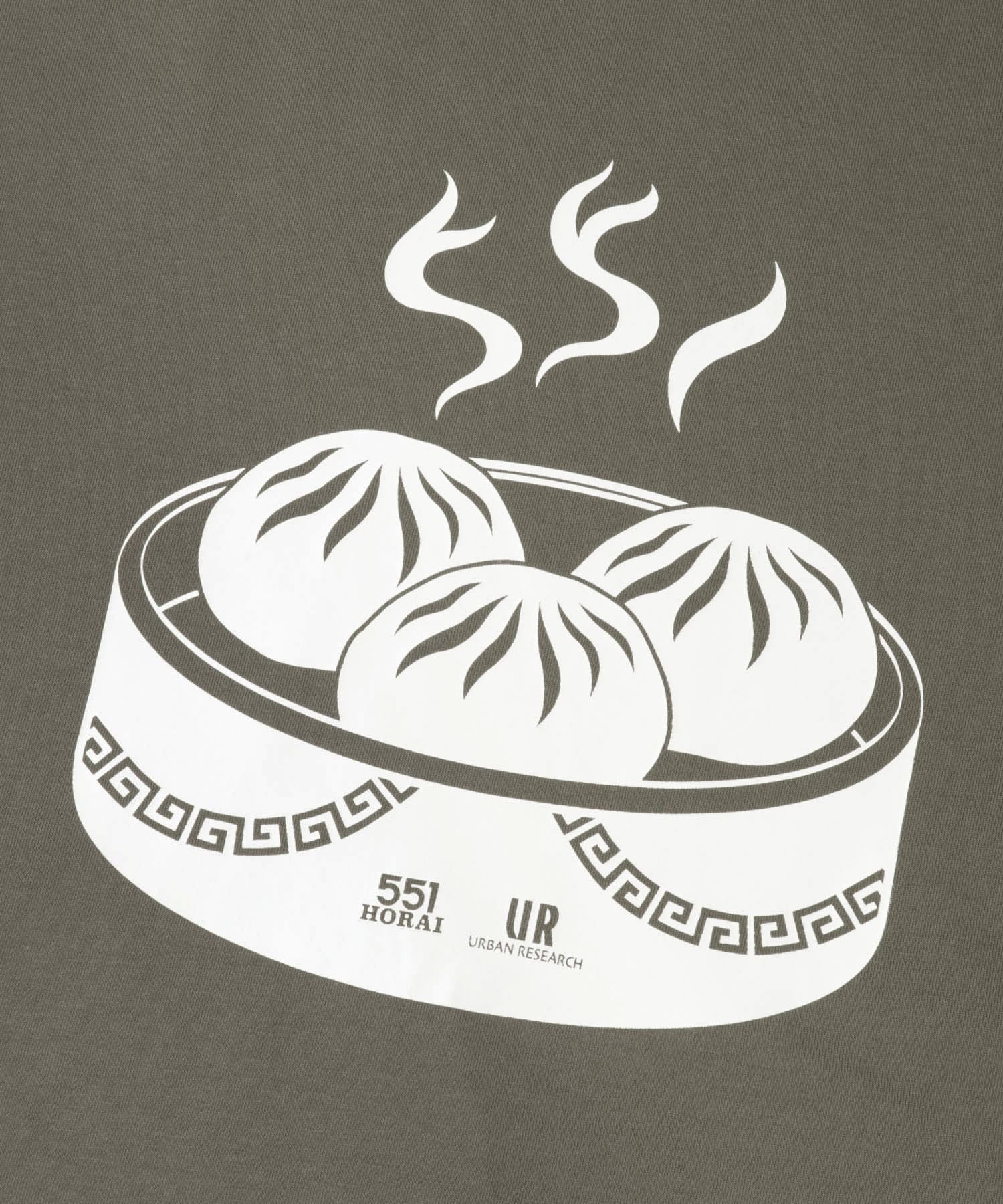 551蓬莱×UR　SHORT-SLEEVE T-SHIRTS CHARCOAL S