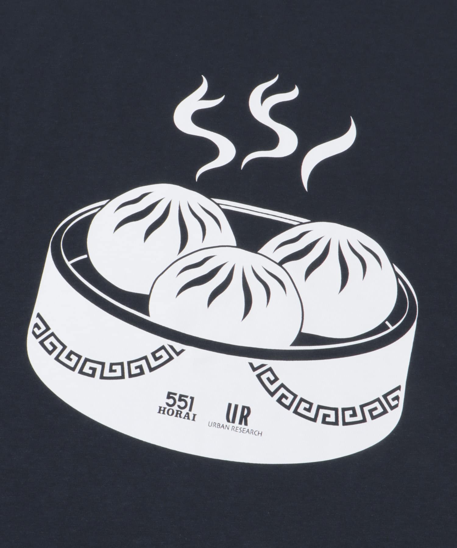 551蓬莱×UR　SHORT-SLEEVE T-SHIRTS NAVY S