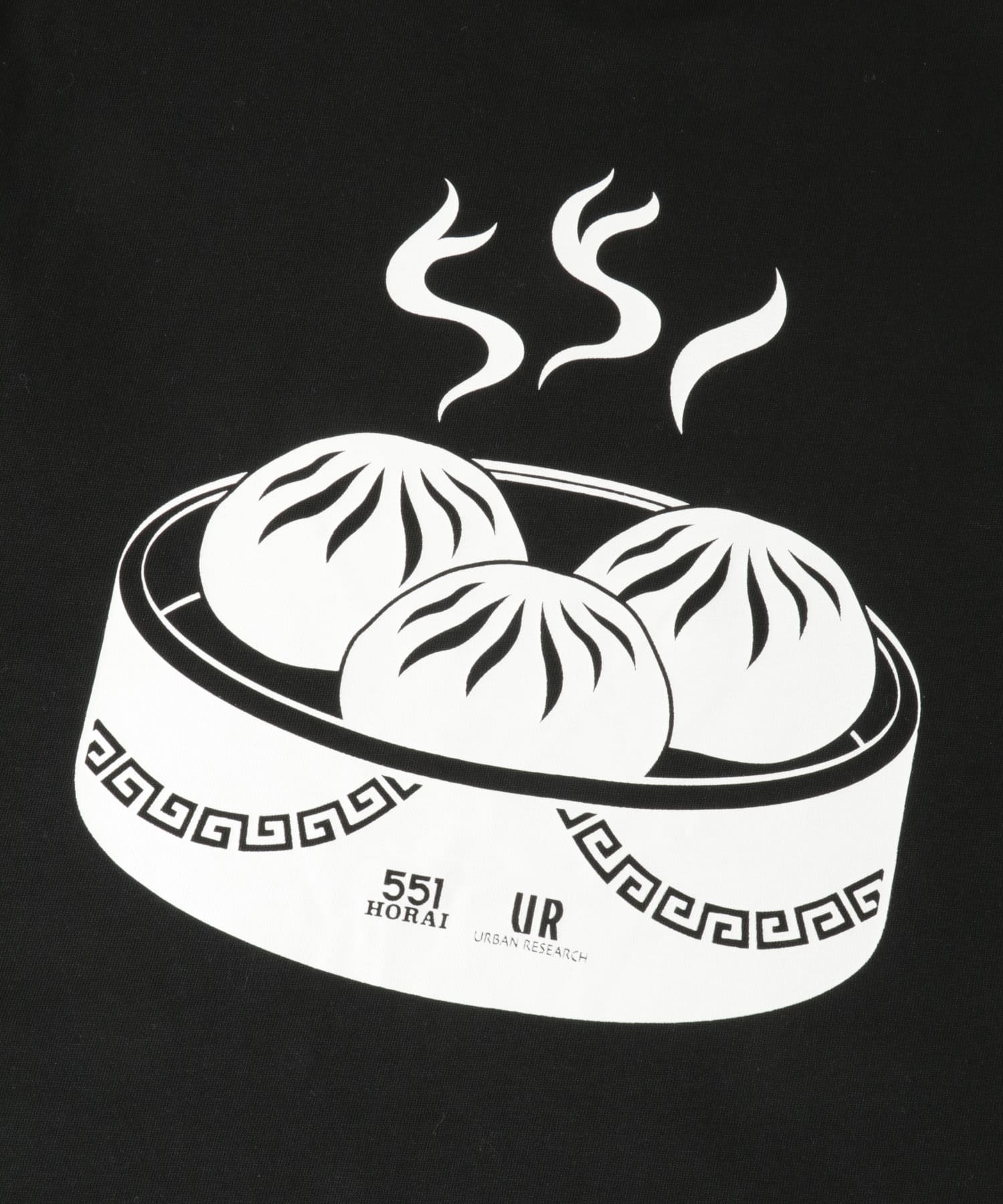 551蓬莱×UR　SHORT-SLEEVE T-SHIRTS BLACK M