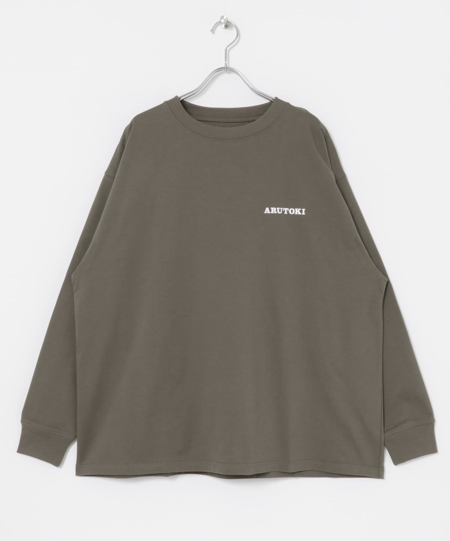 551蓬莱×UR　LONG-SLEEVE T-SHIRTS CHARCOAL S