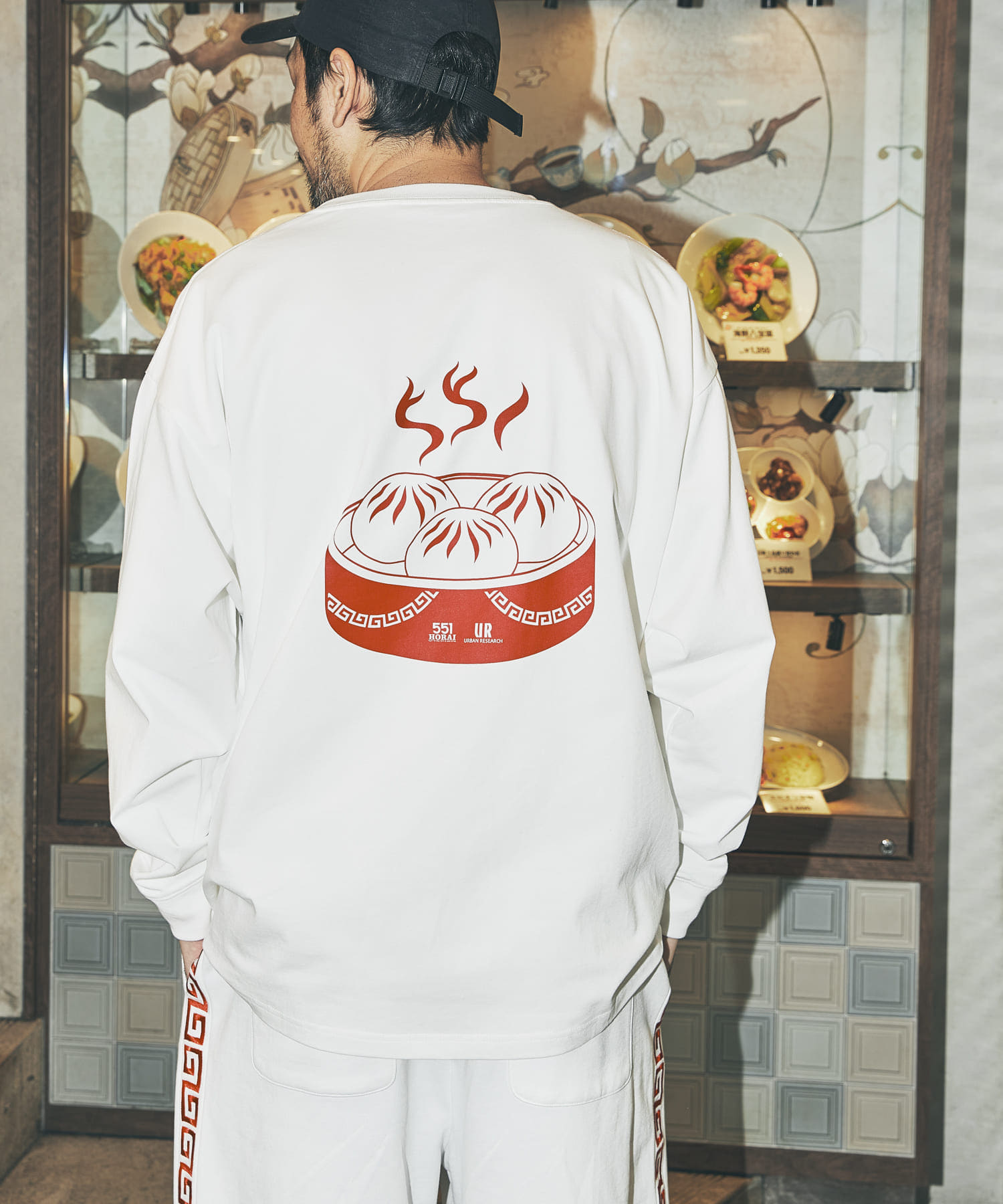 551蓬莱×UR　LONG-SLEEVE T-SHIRTS OFF S