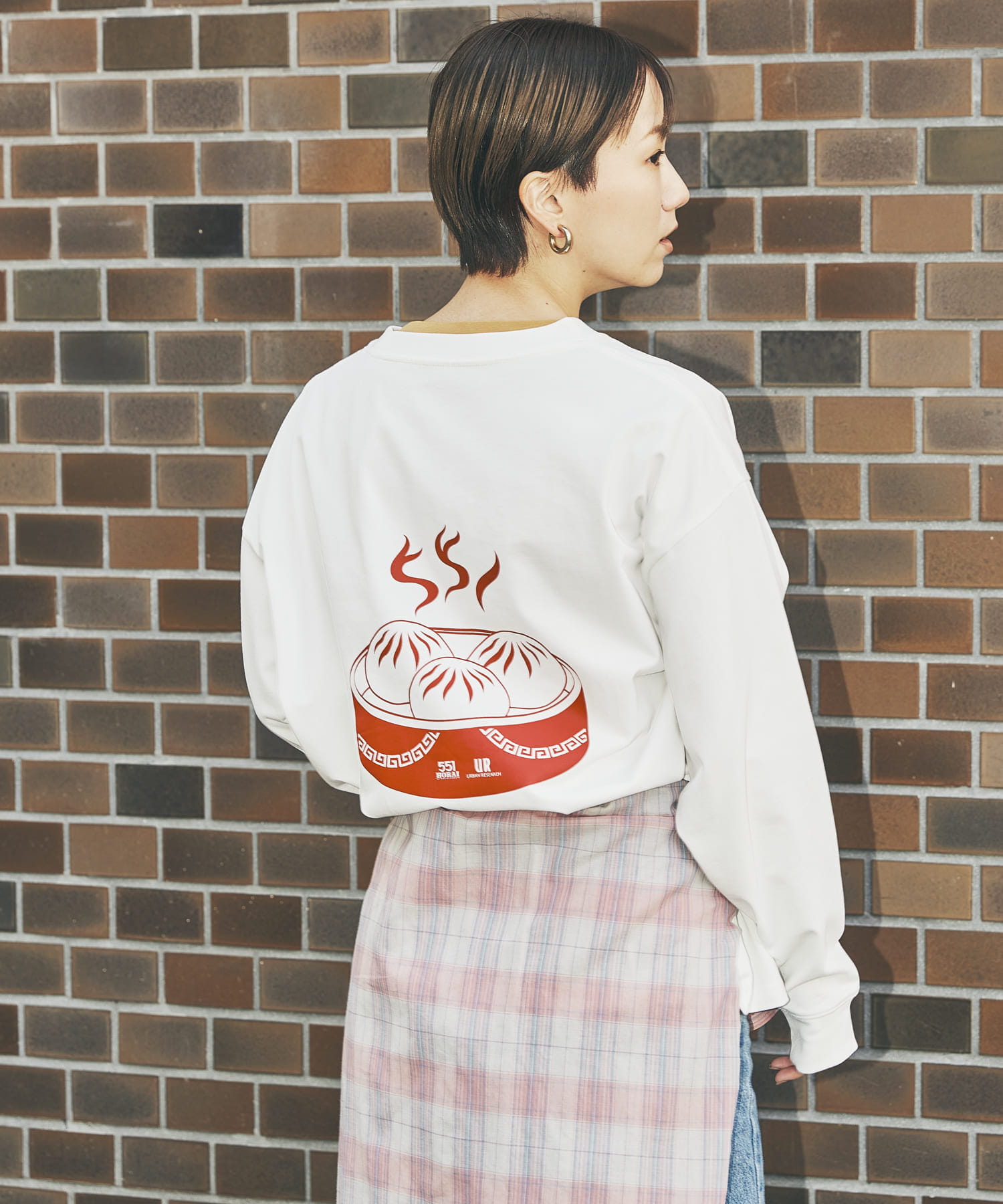551蓬莱×UR　LONG-SLEEVE T-SHIRTS OFF S