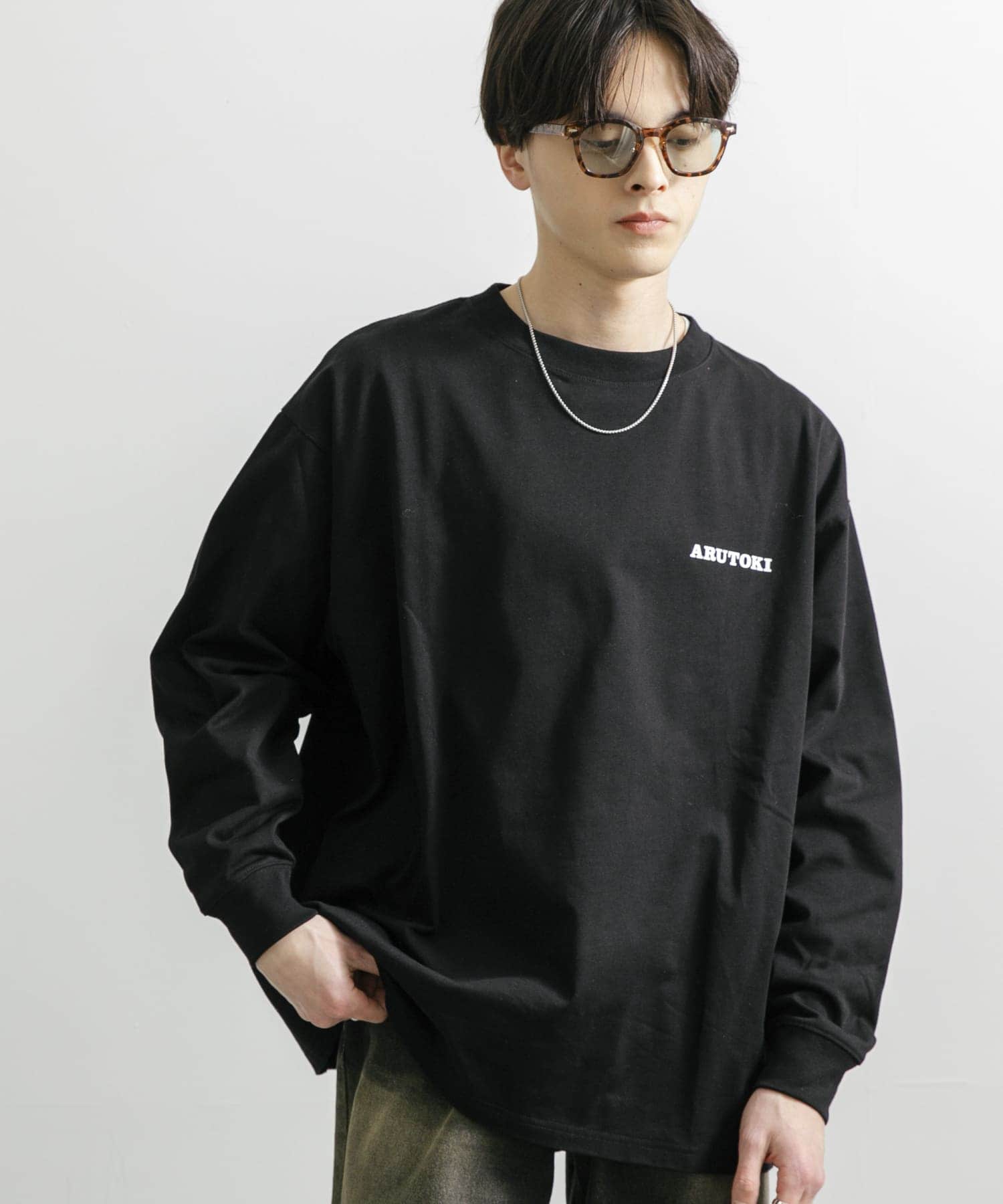 551蓬莱×UR　LONG-SLEEVE T-SHIRTS BLACK S