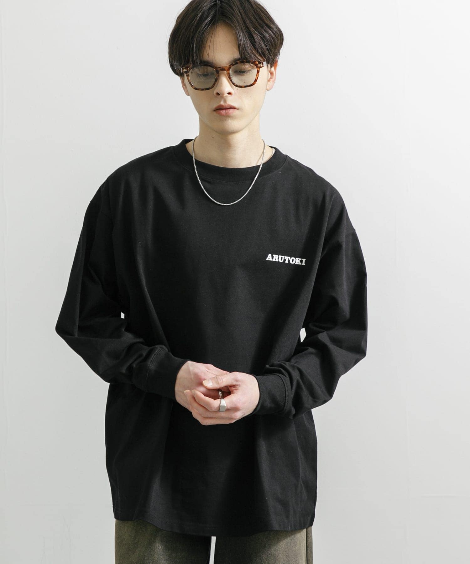 551蓬莱×UR　LONG-SLEEVE T-SHIRTS BLACK S
