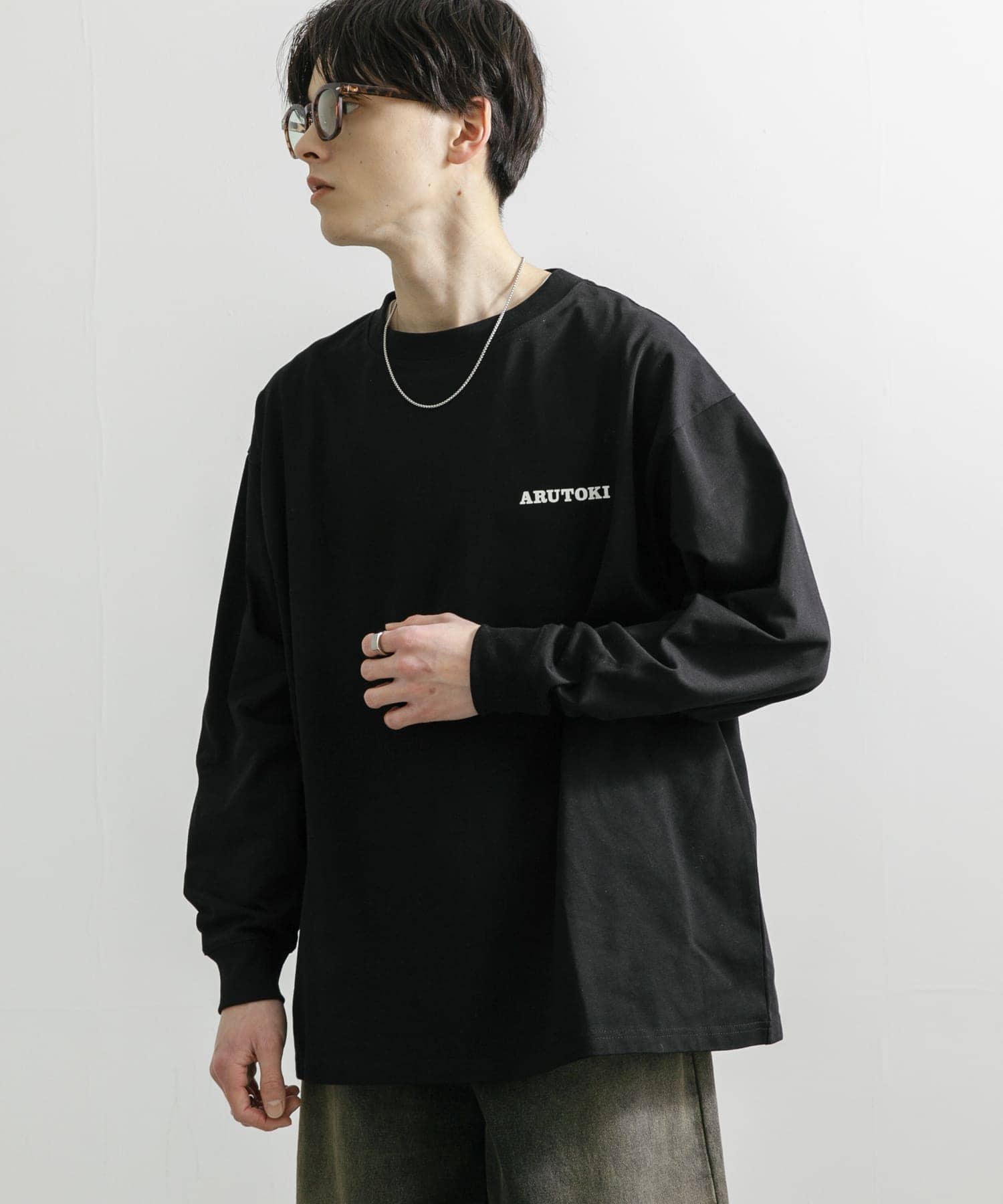 551蓬莱×UR　LONG-SLEEVE T-SHIRTS BLACK S