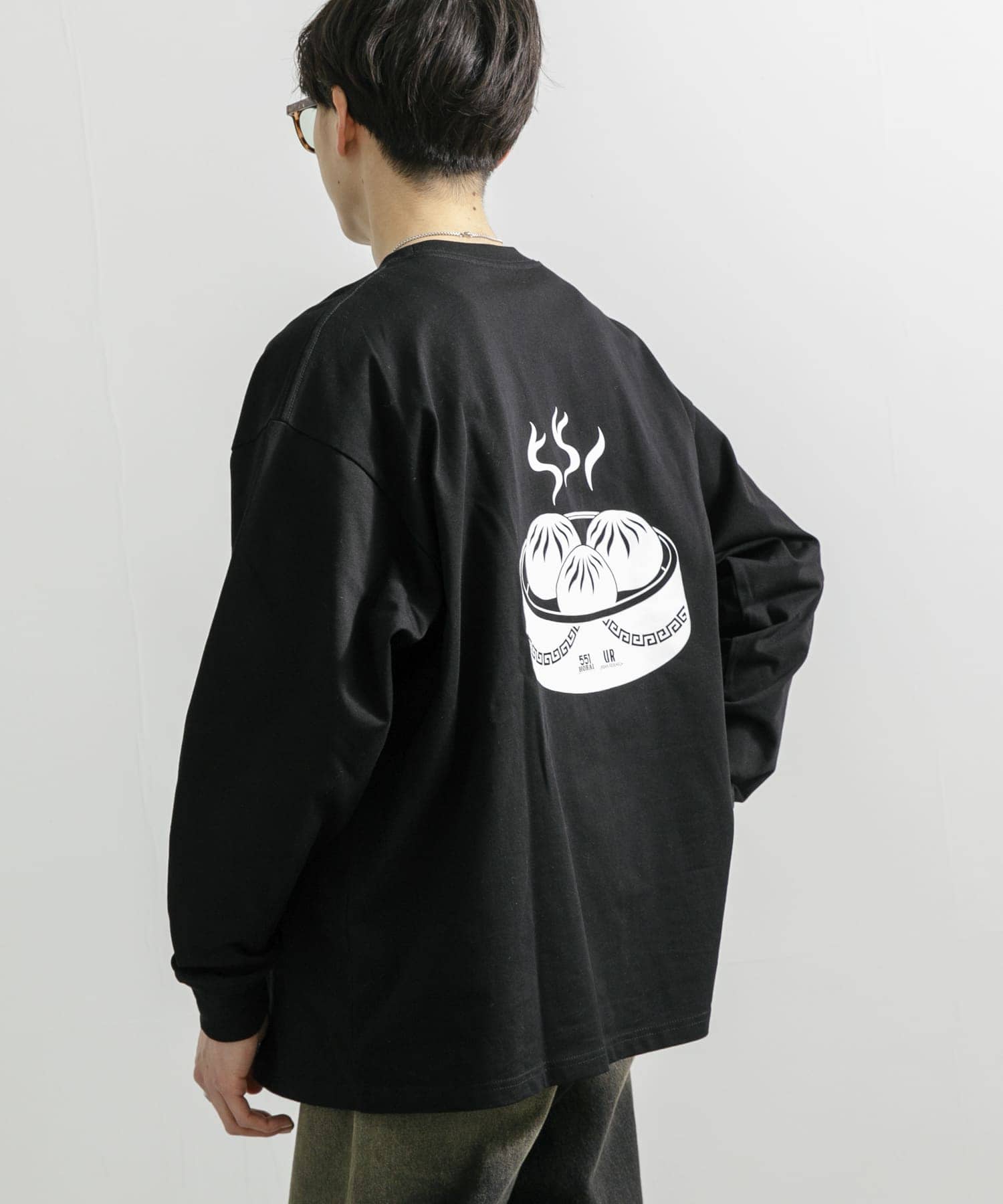 551蓬莱×UR　LONG-SLEEVE T-SHIRTS BLACK S