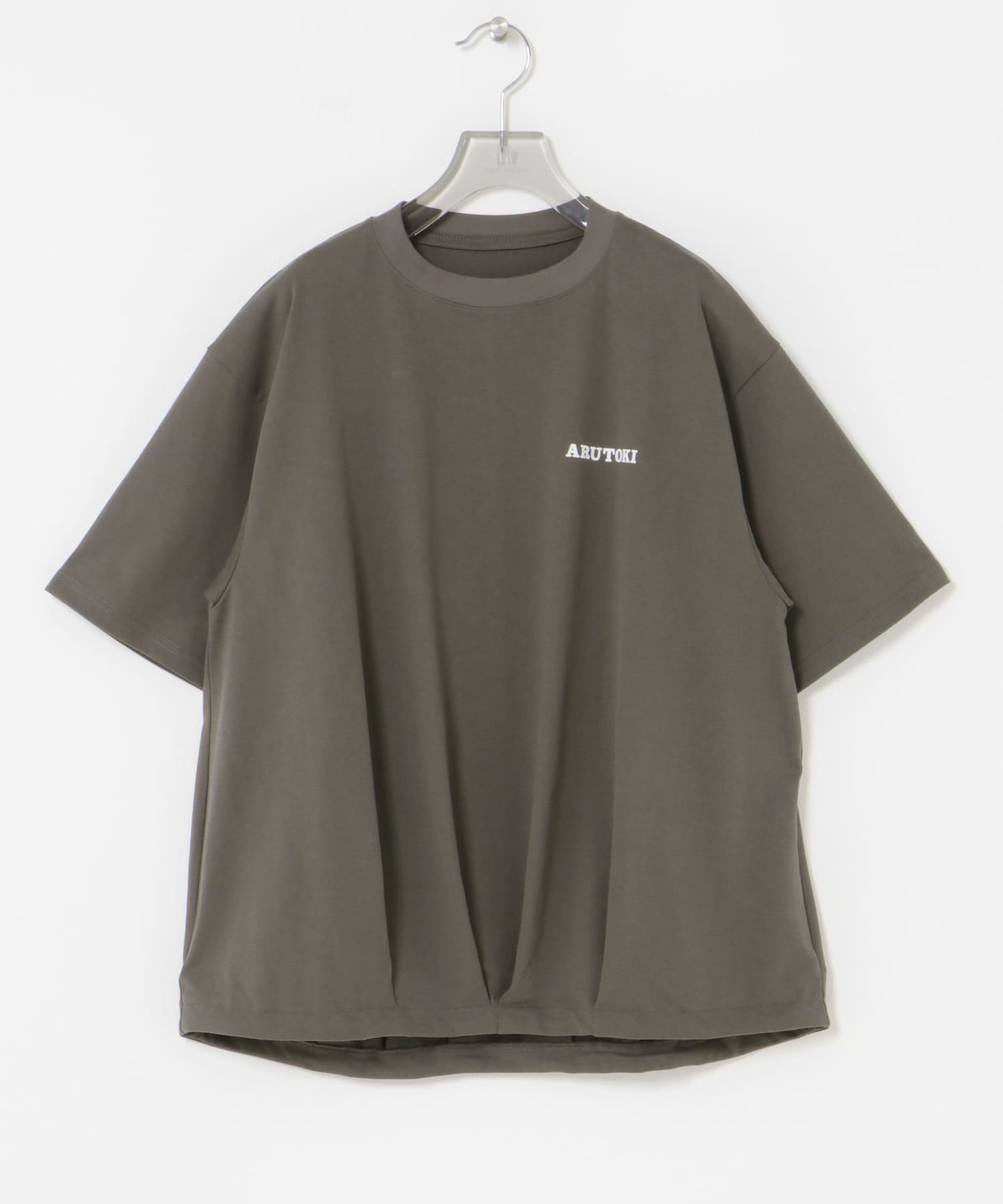 551蓬莱×UR　ドロストショートスリーブTシャツ CHARCOAL S