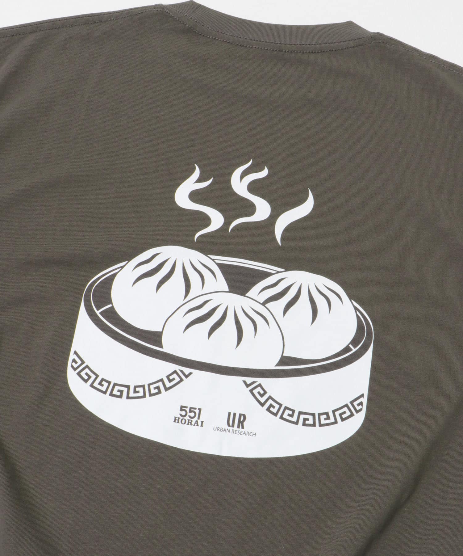 551蓬莱×UR　ドロストショートスリーブTシャツ CHARCOAL S