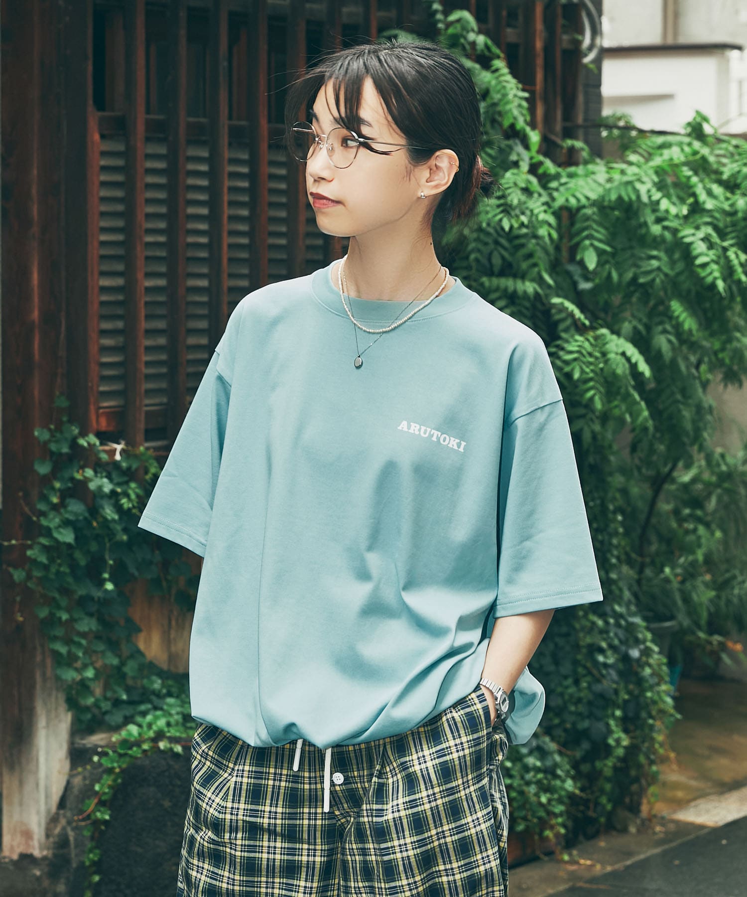 551蓬莱×UR　ドロストショートスリーブTシャツ