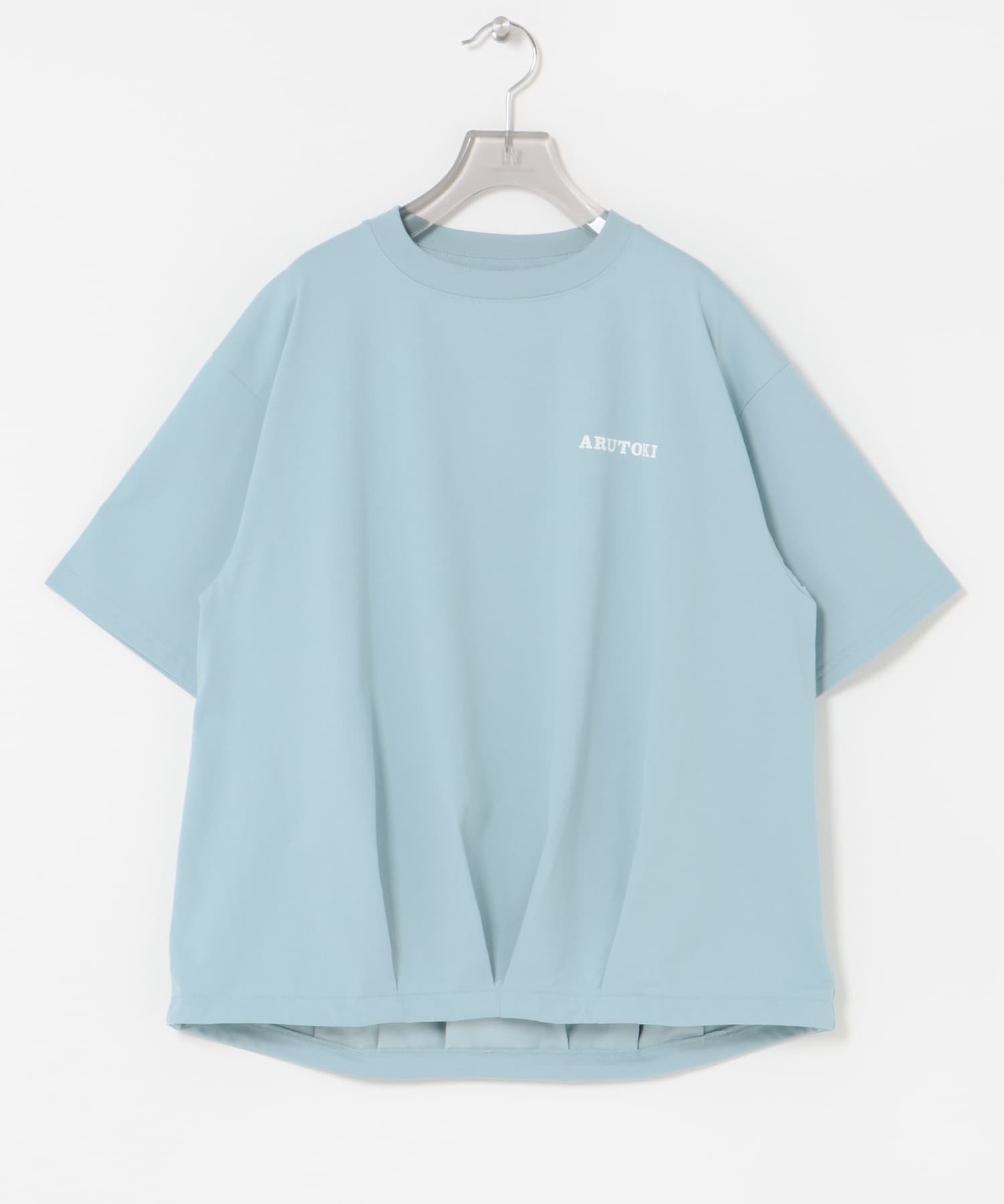 551蓬莱×UR　ドロストショートスリーブTシャツ ICE BLUE S