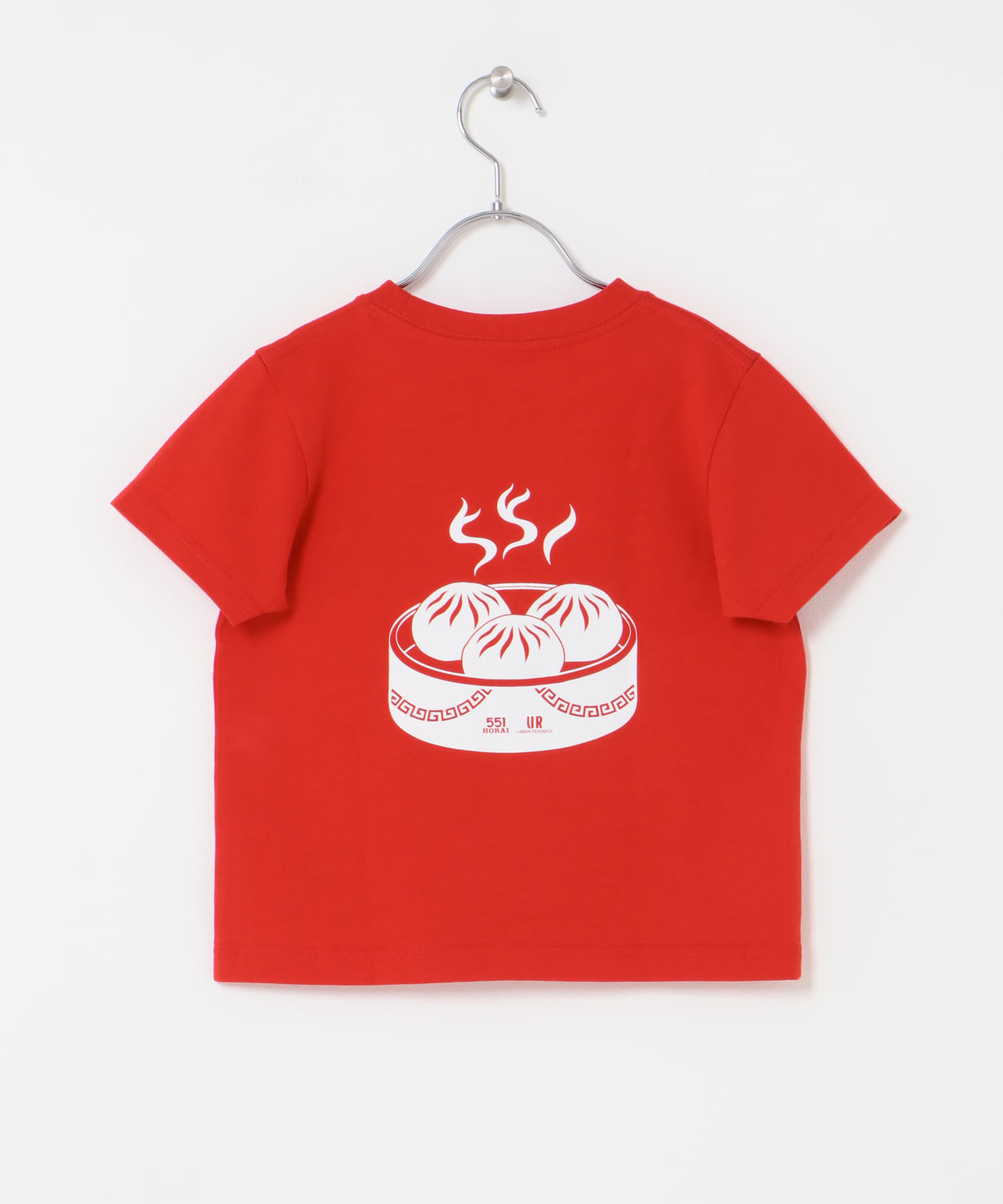 551蓬莱×UR　SHORT-SLEEVE T-SHIRTS(KIDS) RED 120