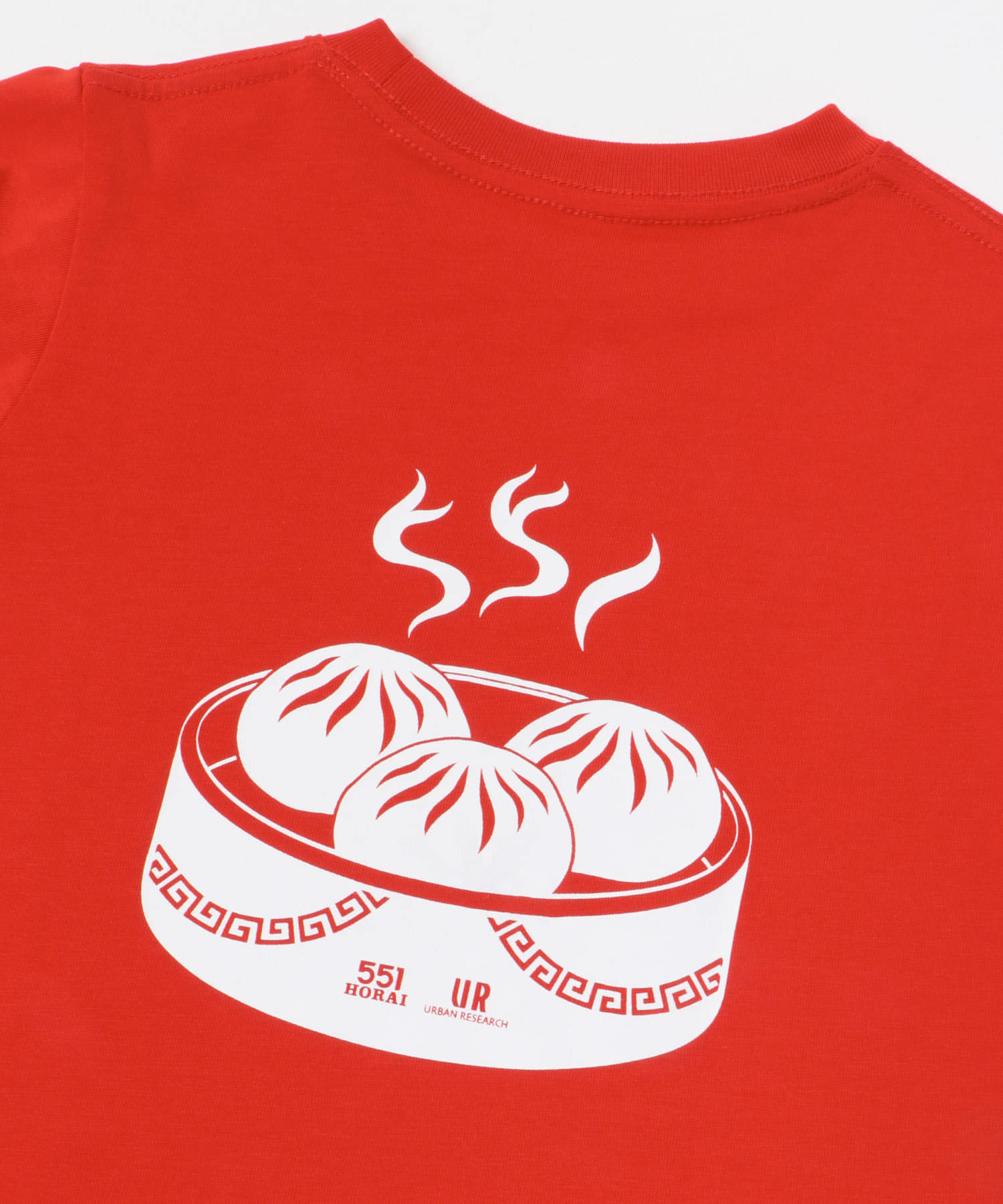 551蓬莱×UR　SHORT-SLEEVE T-SHIRTS(KIDS) RED 120