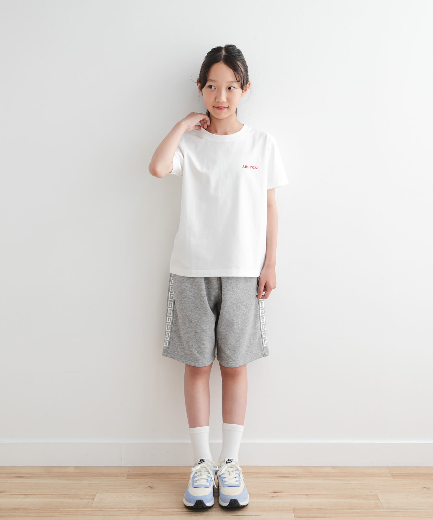 551蓬莱×UR スウェットショートパンツ(KIDS)(105 GRAY): キッズ｜URBAN