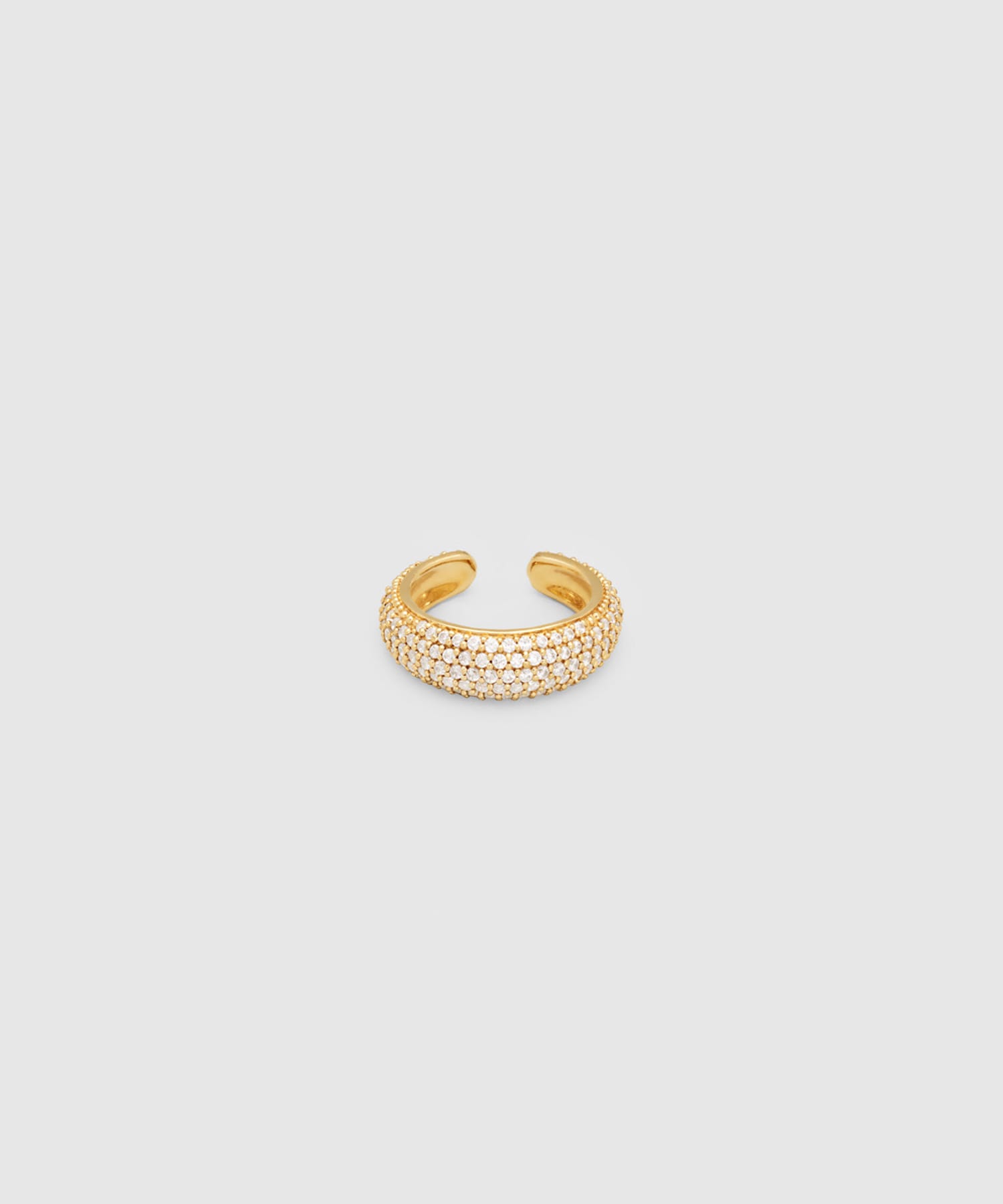 TOM WOOD　Ear Cuff Thick Zircon Gld