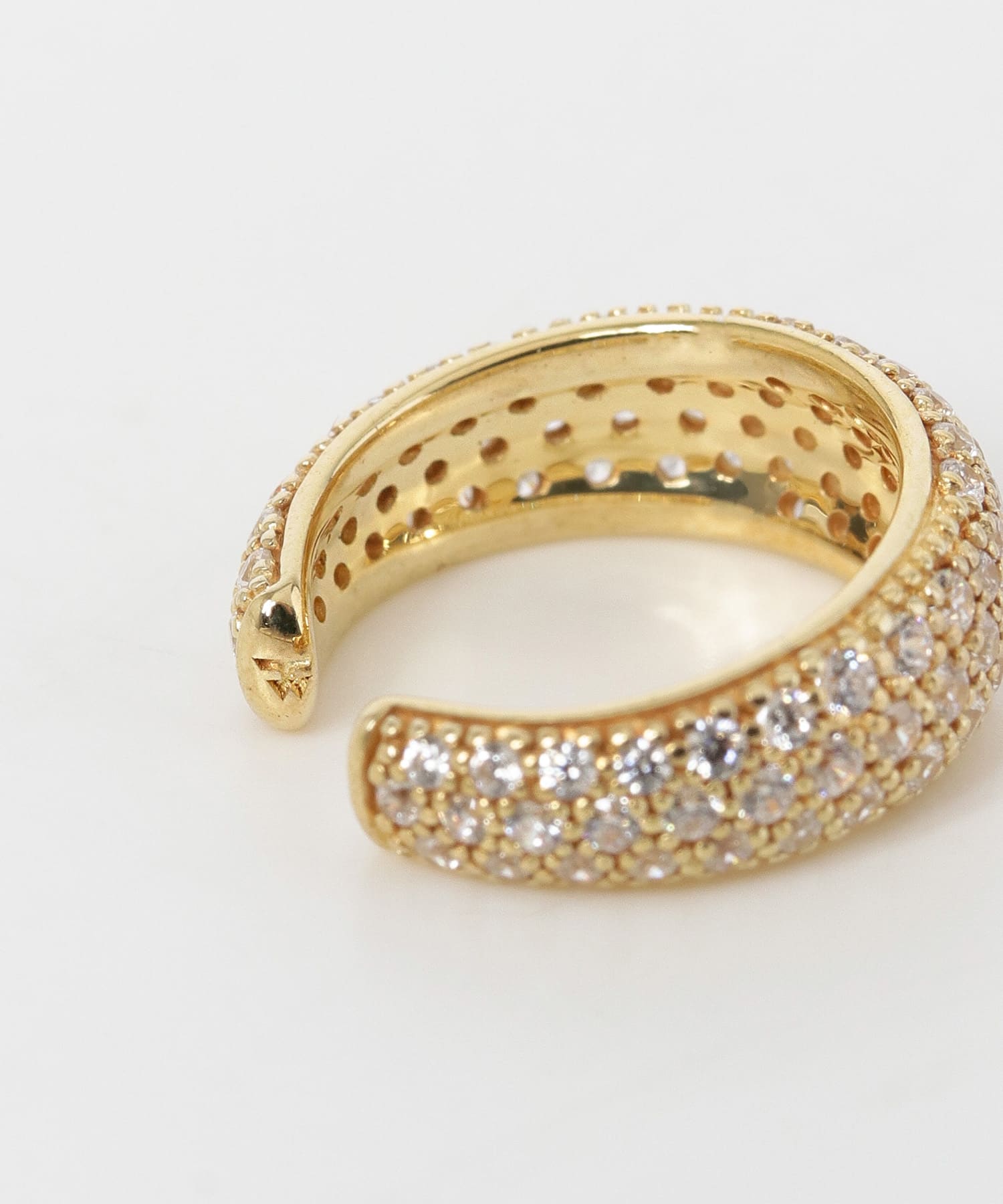 TOM WOOD　Ear Cuff Thick Zircon Gld GOLD M