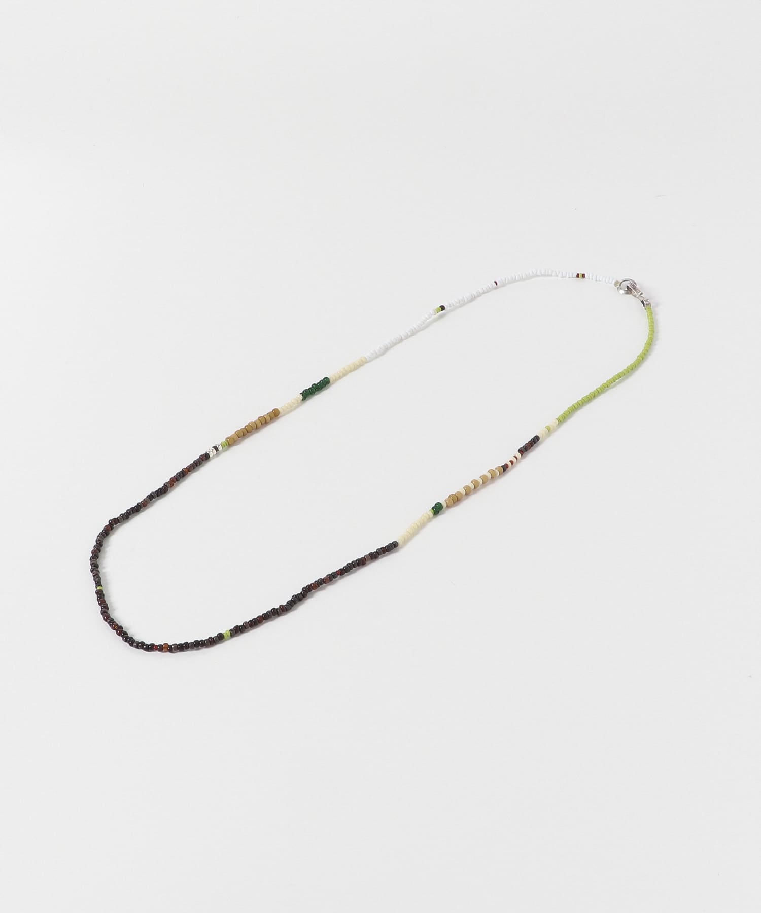 FOLK/N　beads multi necklace DARK GREY -