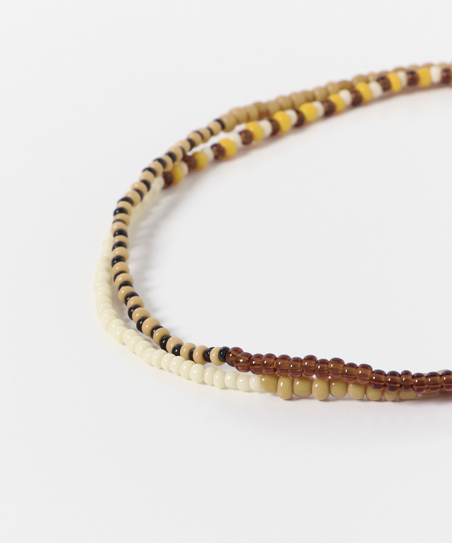 FOLK/N　beads multi necklace BEIGE2 -