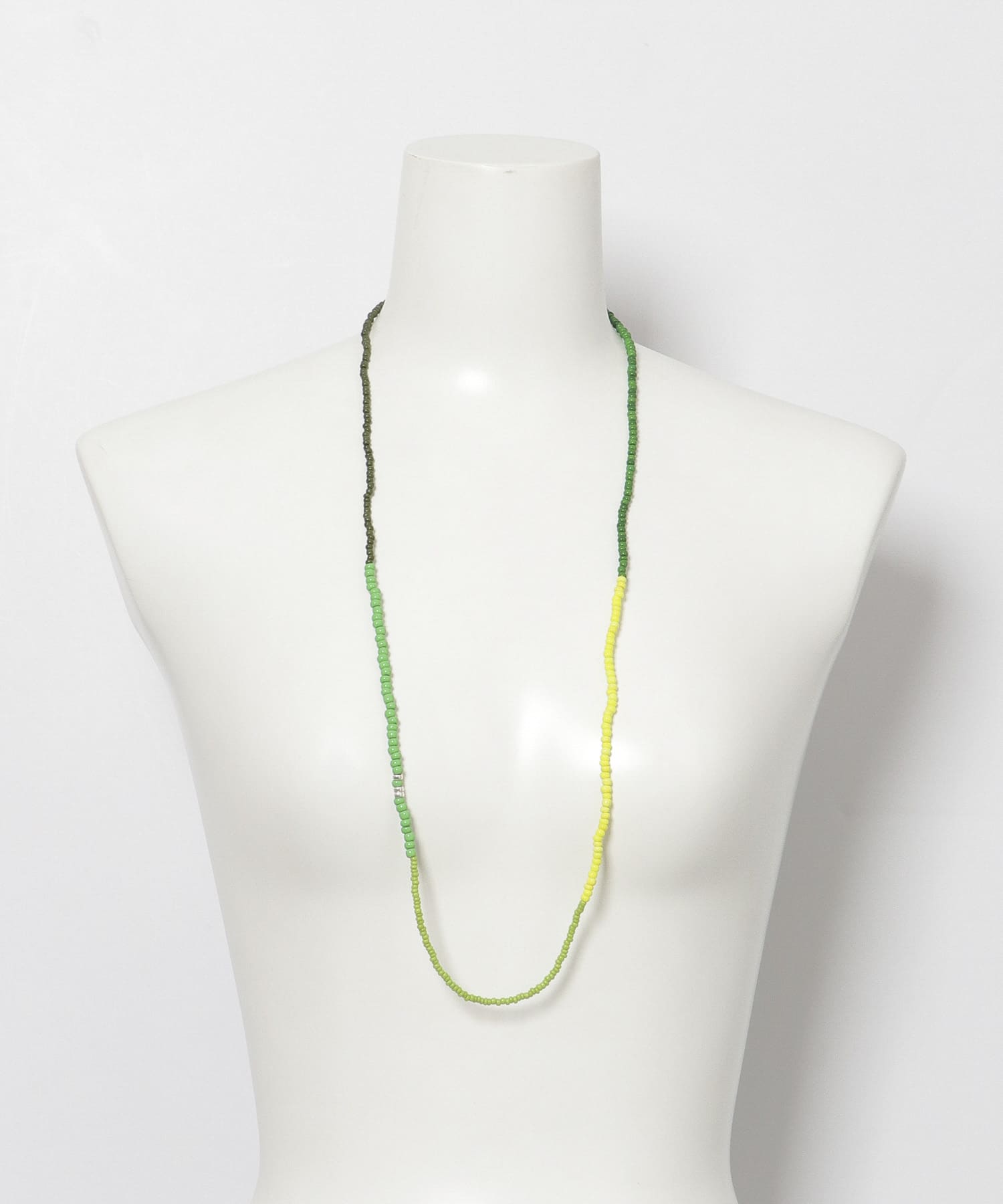 FOLK/N　beads multi necklace GREEN2 -