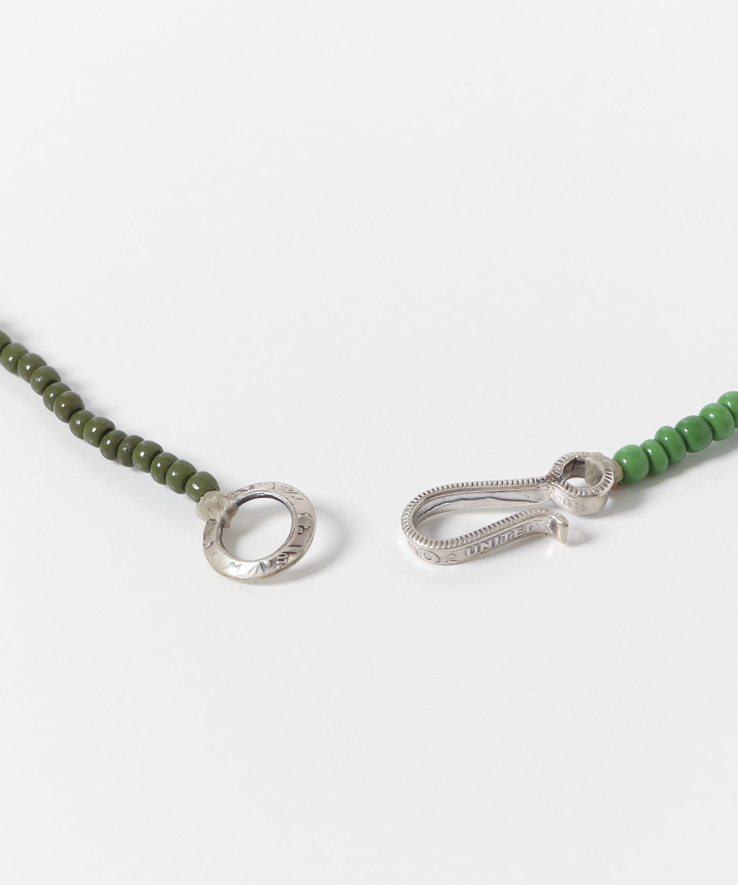 FOLK/N　beads multi necklace GREEN2 -
