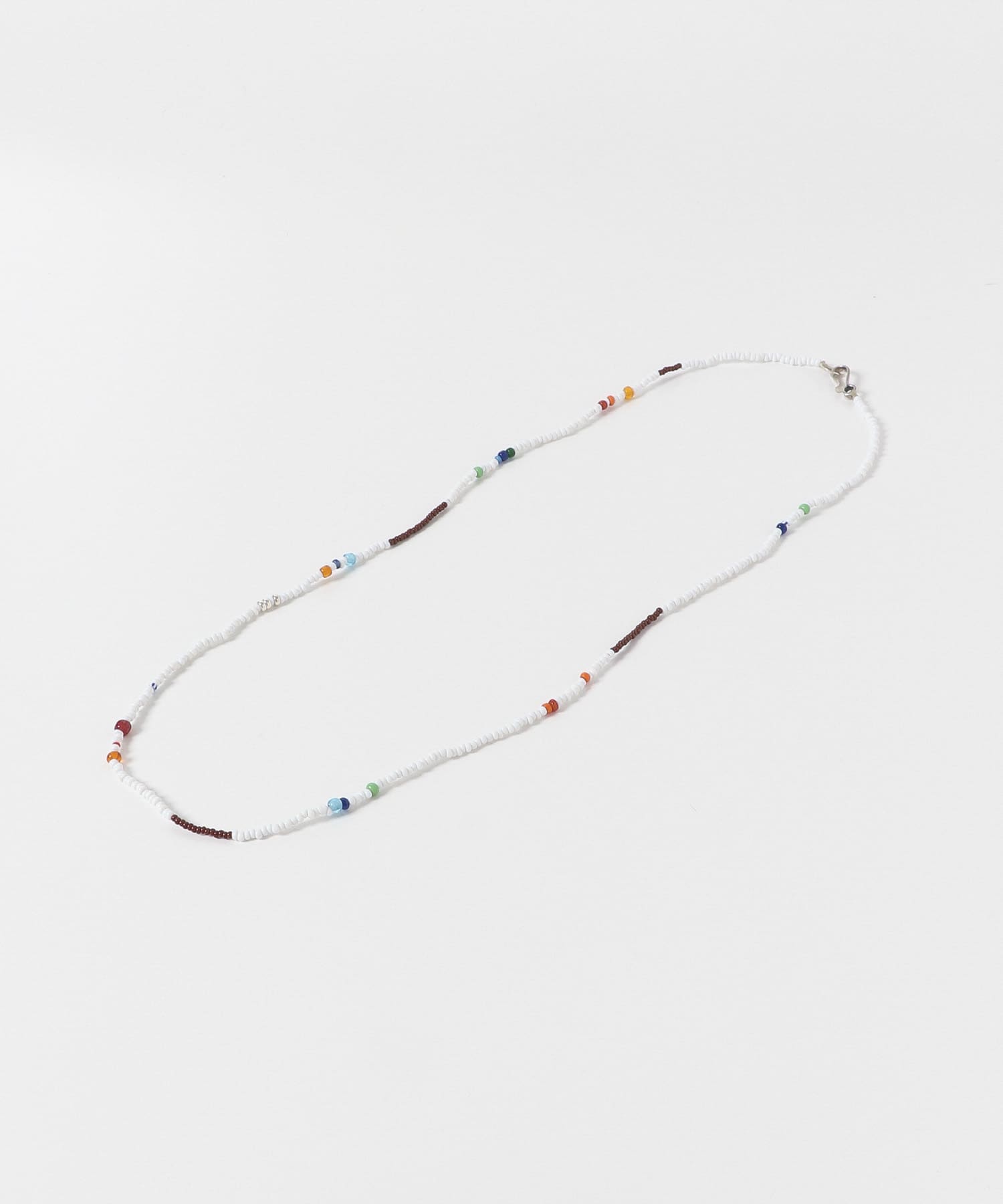 FOLK/N　beads multi necklace WHITE -