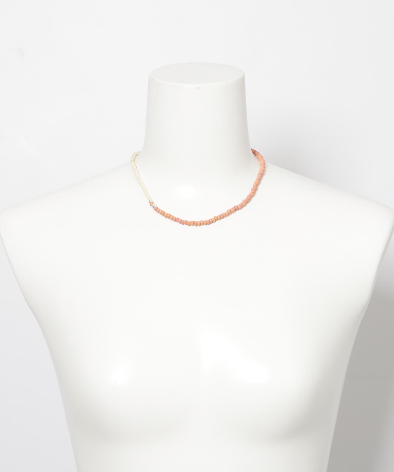 『別注』FOLK/N　Vintage beads necklace 別注PINK -