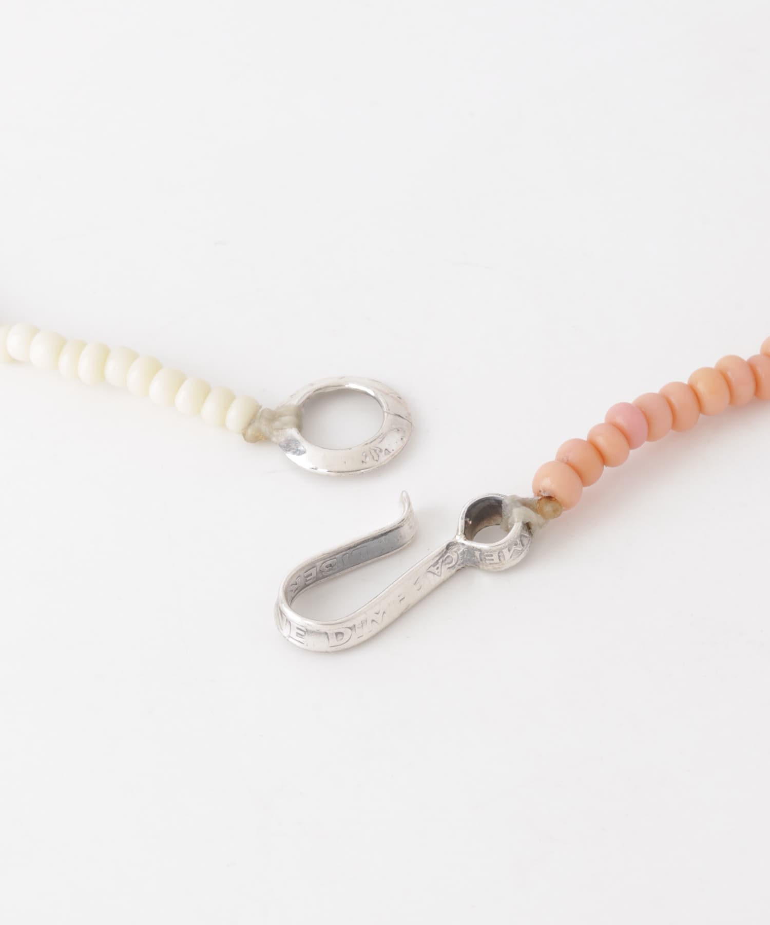 『別注』FOLK/N　Vintage beads necklace 別注PINK -