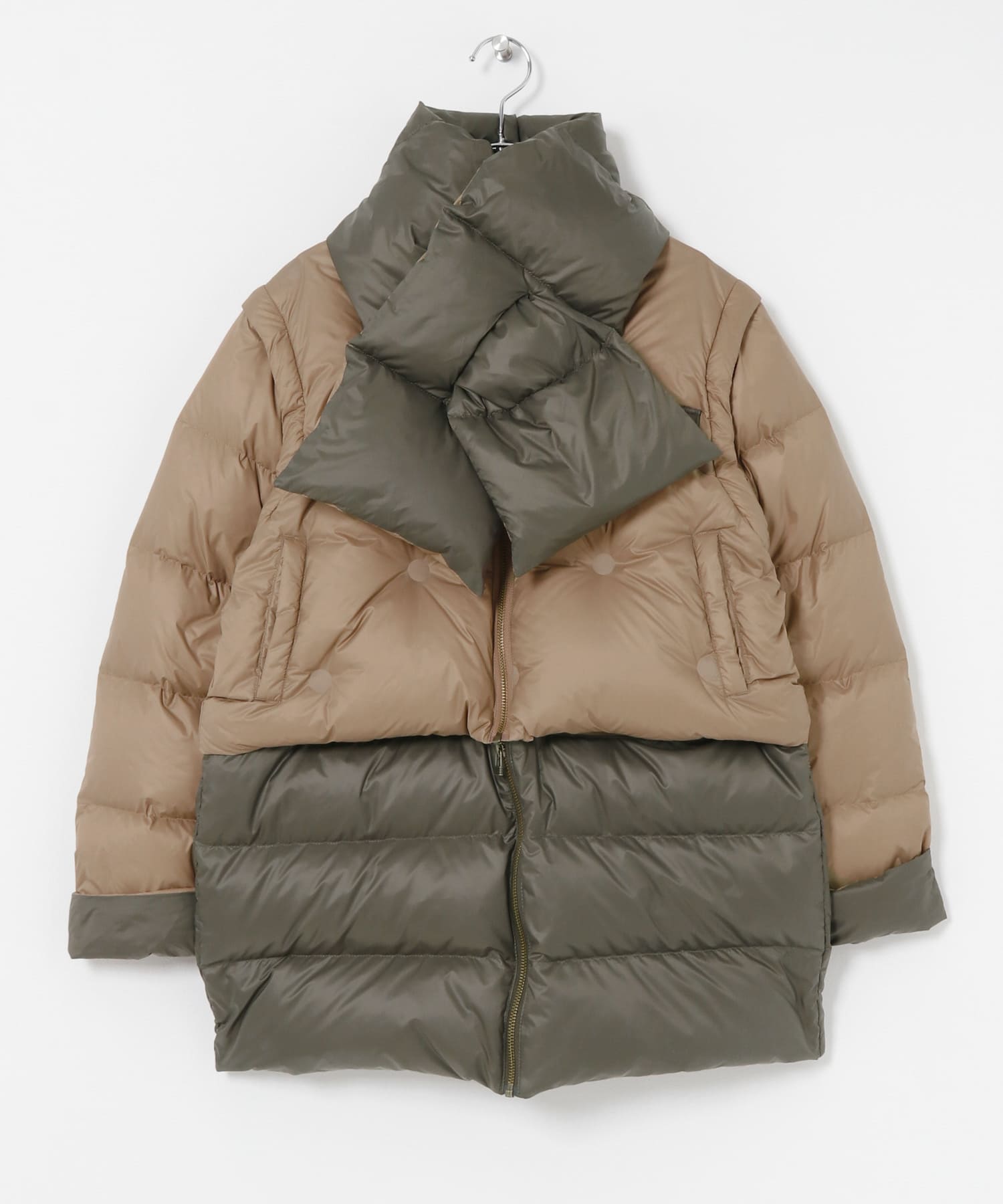 Customize GreenDown Jacket BEG x KHK one