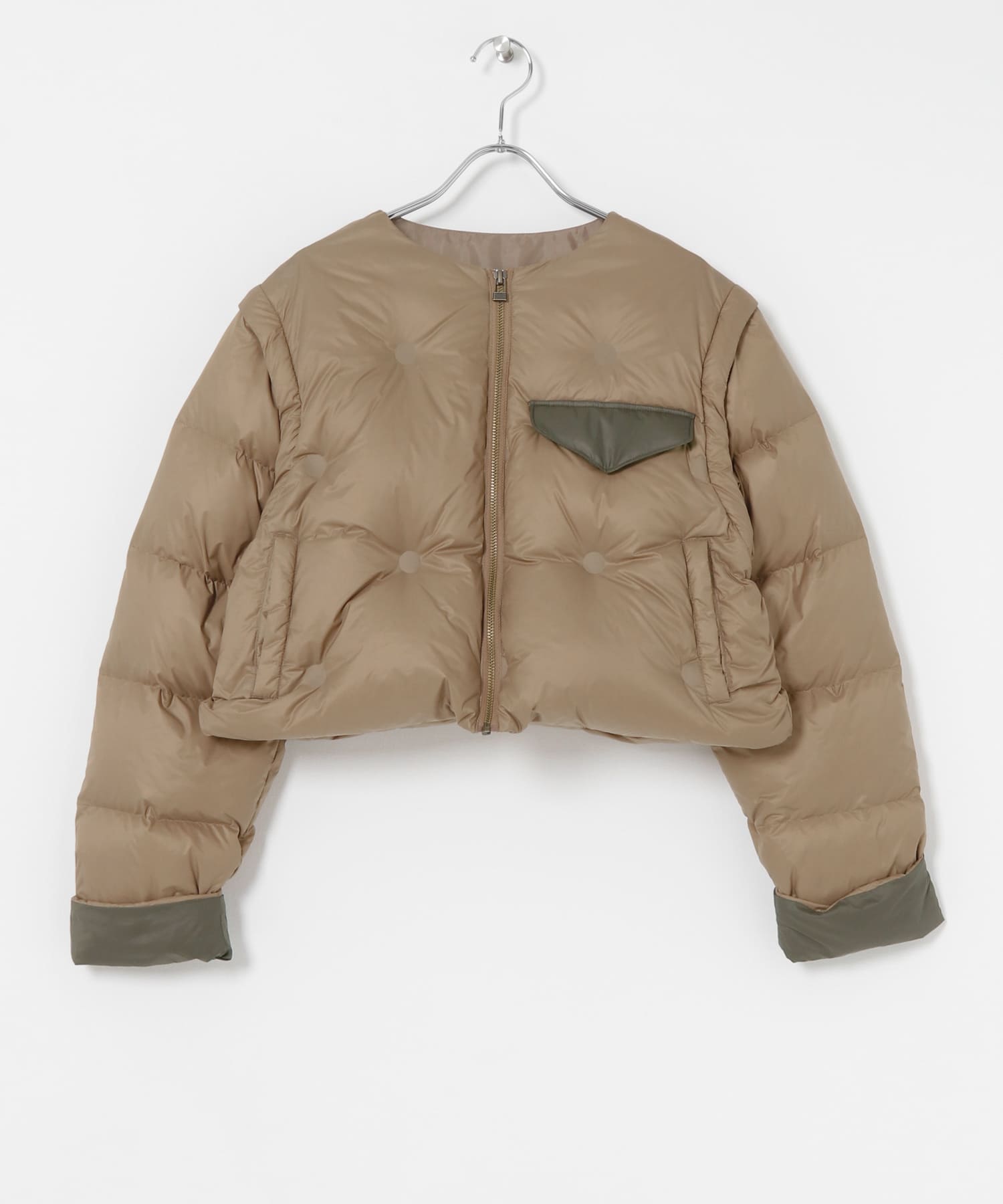 Customize GreenDown Jacket BEG x KHK one
