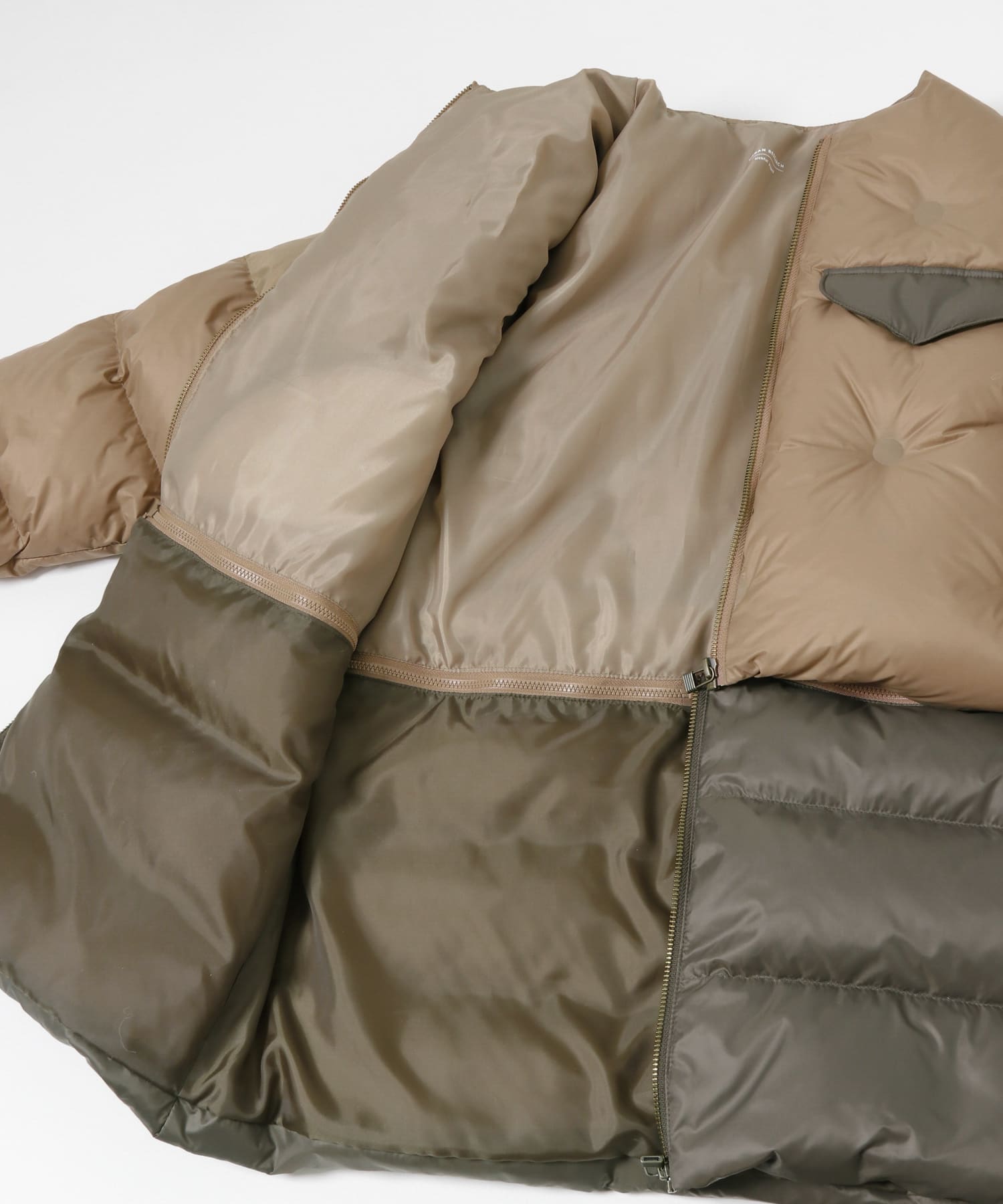 Customize GreenDown Jacket BEG x KHK one
