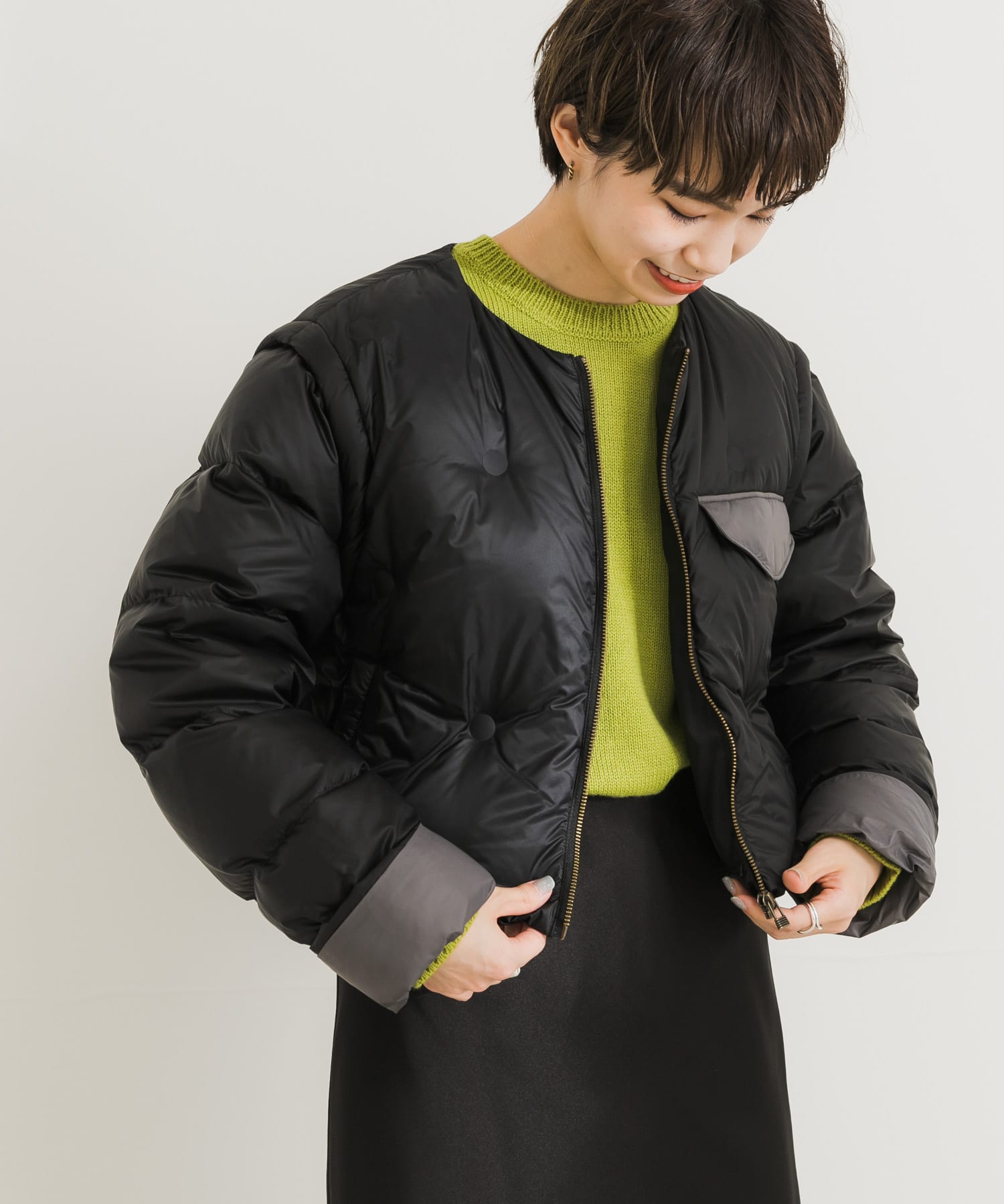 身長：161cm サイズ：one
