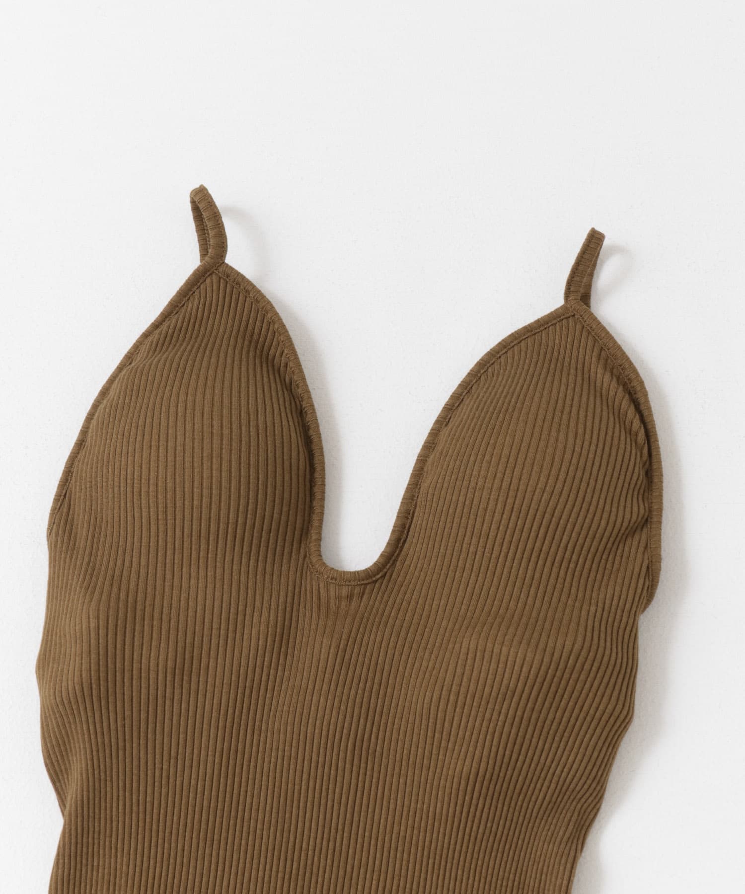 HAKUJI　Supima silk bra camisole Ocher FREE