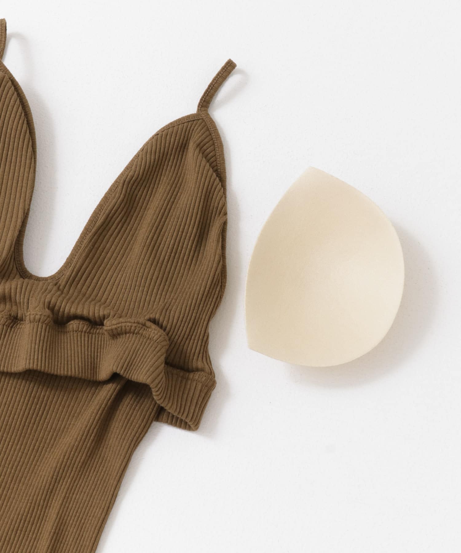 HAKUJI　Supima silk bra camisole Ocher FREE
