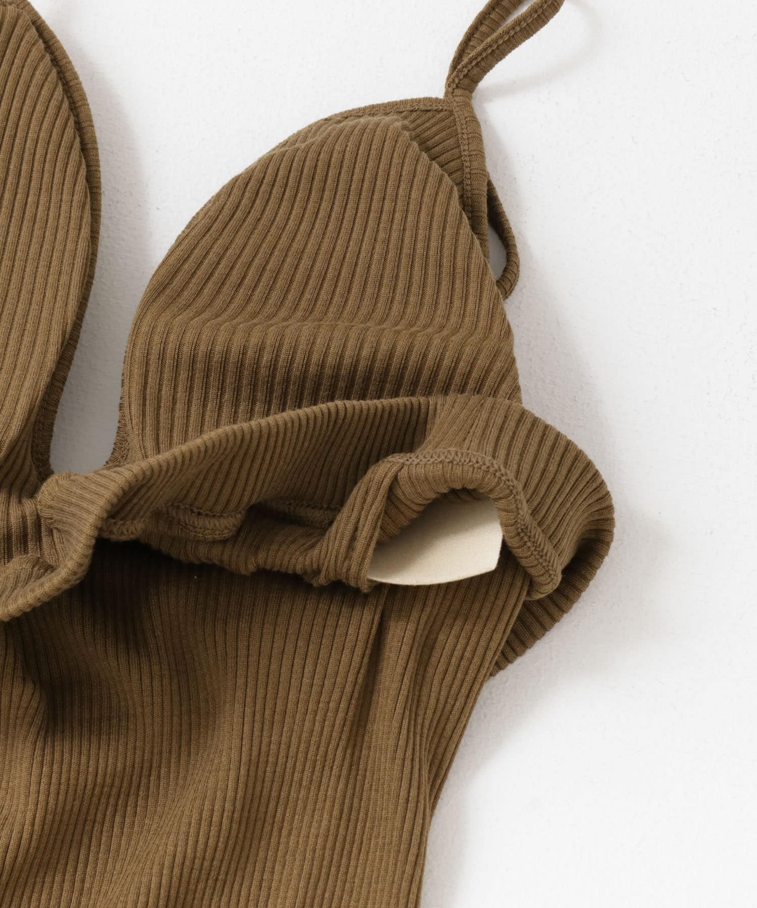 HAKUJI　Supima silk bra camisole Ocher FREE