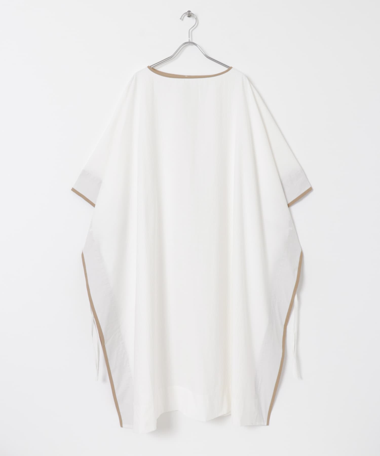 HAKUJI　Organiccotton kaftandress Ivory FREE