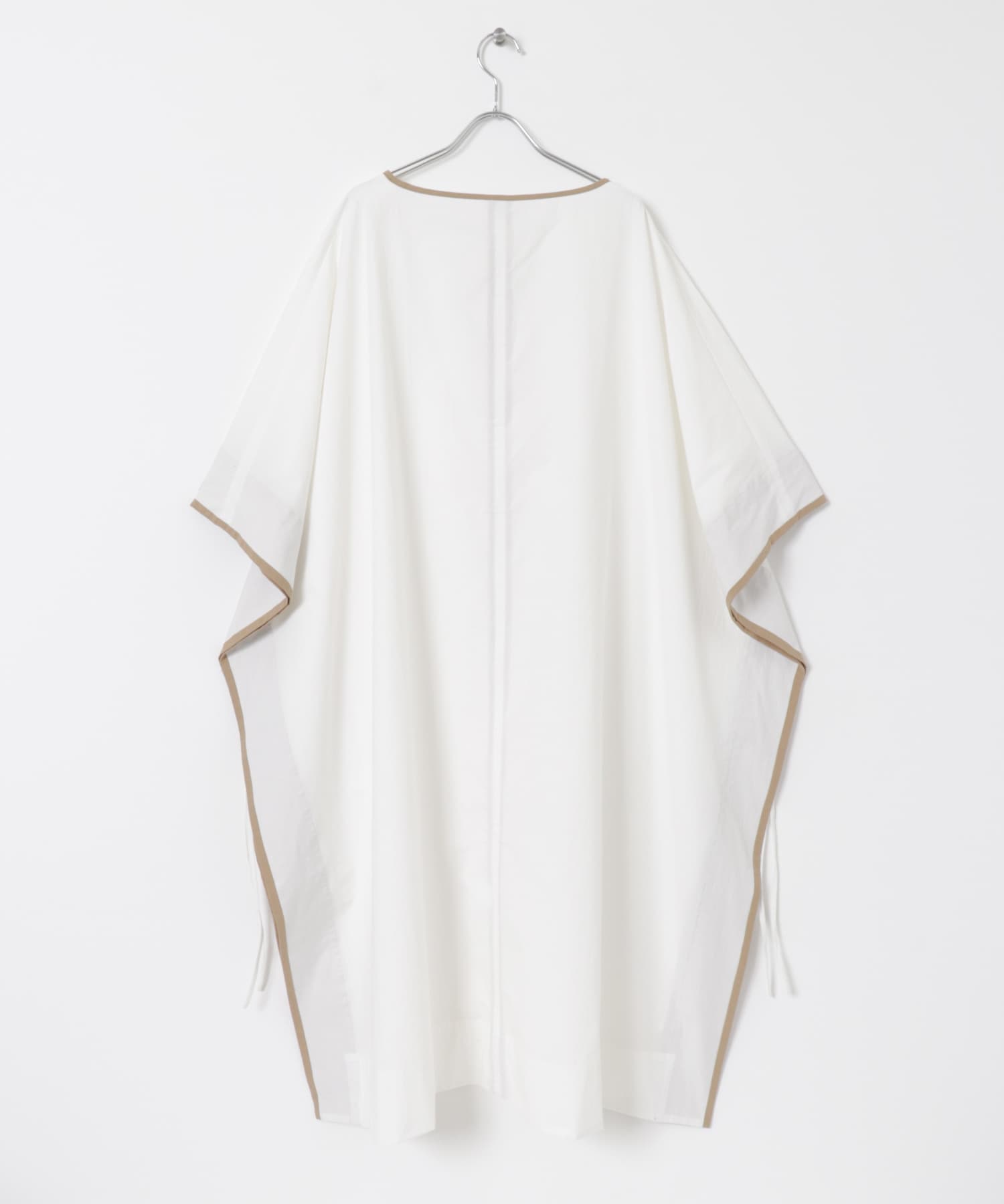 HAKUJI　Organiccotton kaftandress Ivory FREE