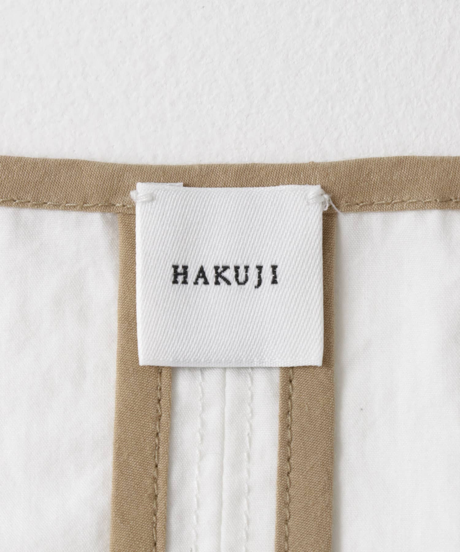 HAKUJI　Organiccotton kaftandress Ivory FREE