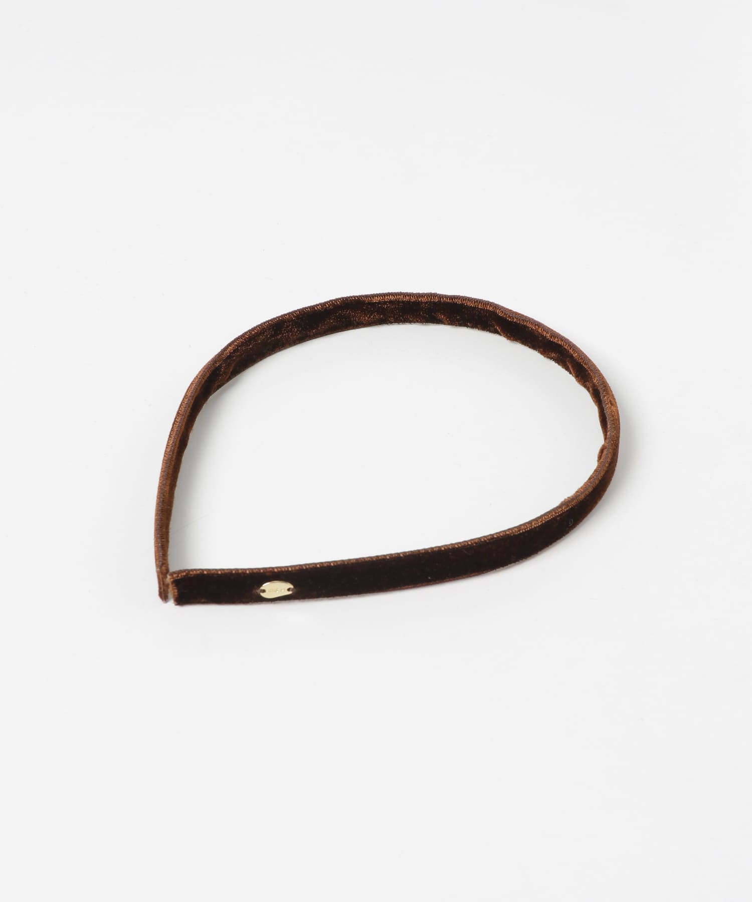 IRIS47　Velvet headband brown -