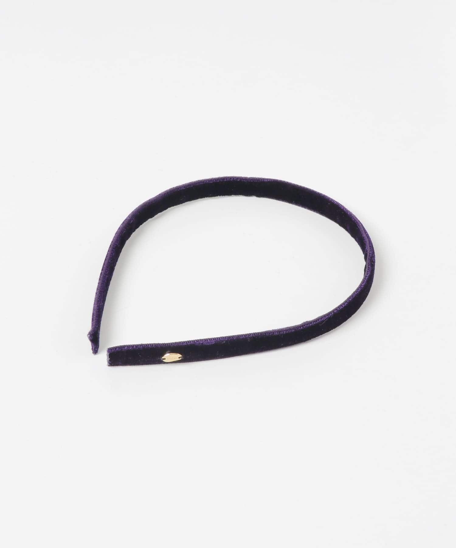 IRIS47　Velvet headband navy -