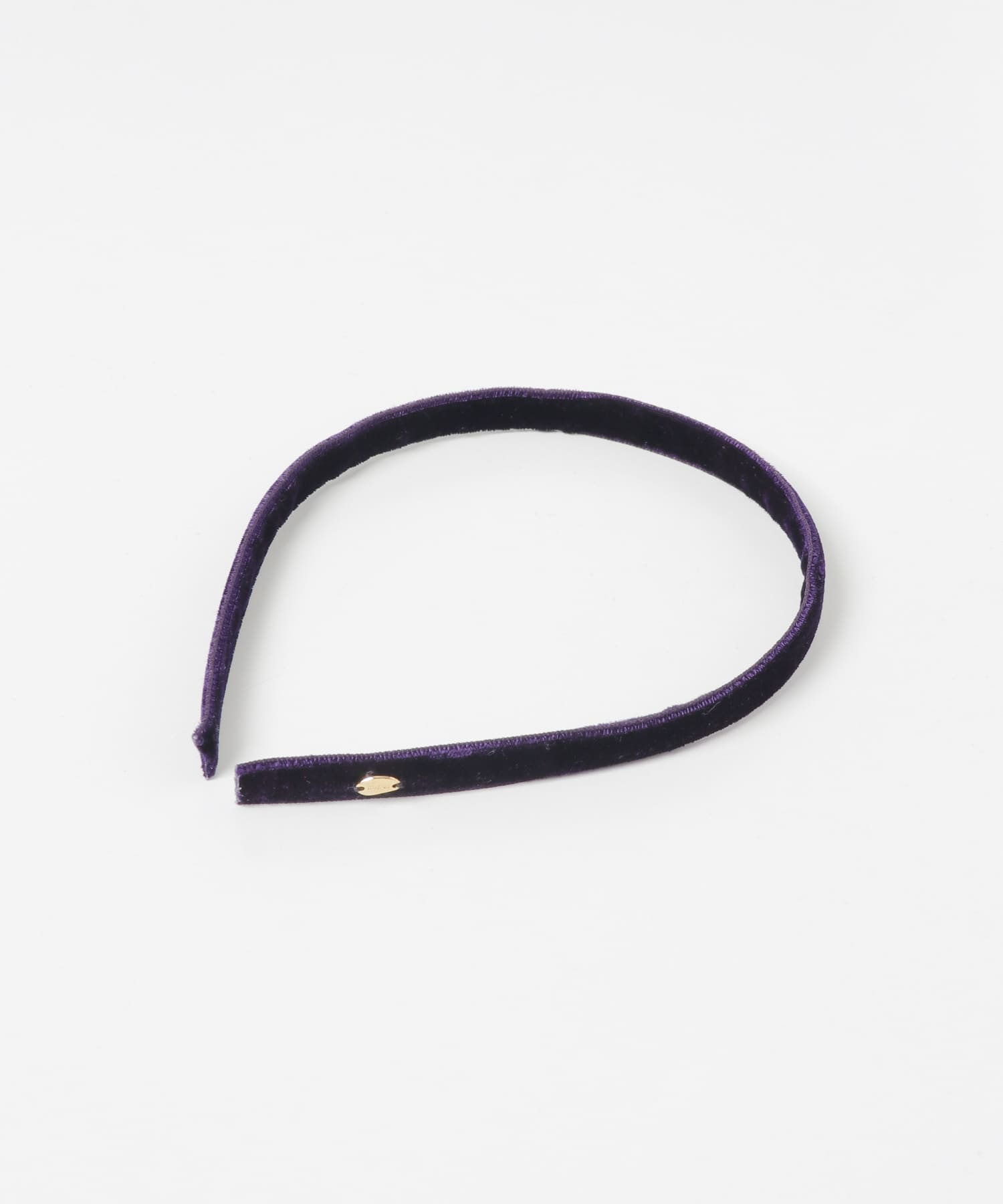 IRIS47　Velvet headband navy -
