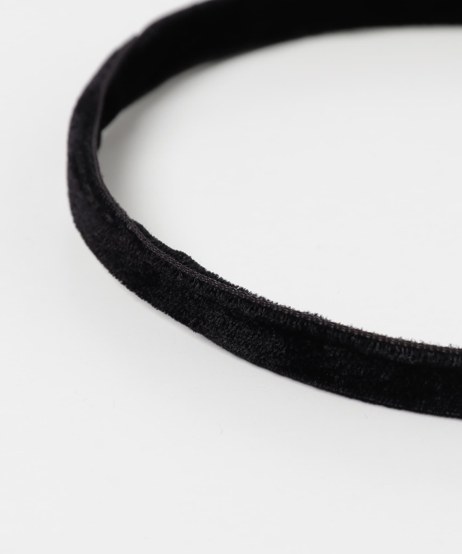 IRIS47　Velvet headband black -
