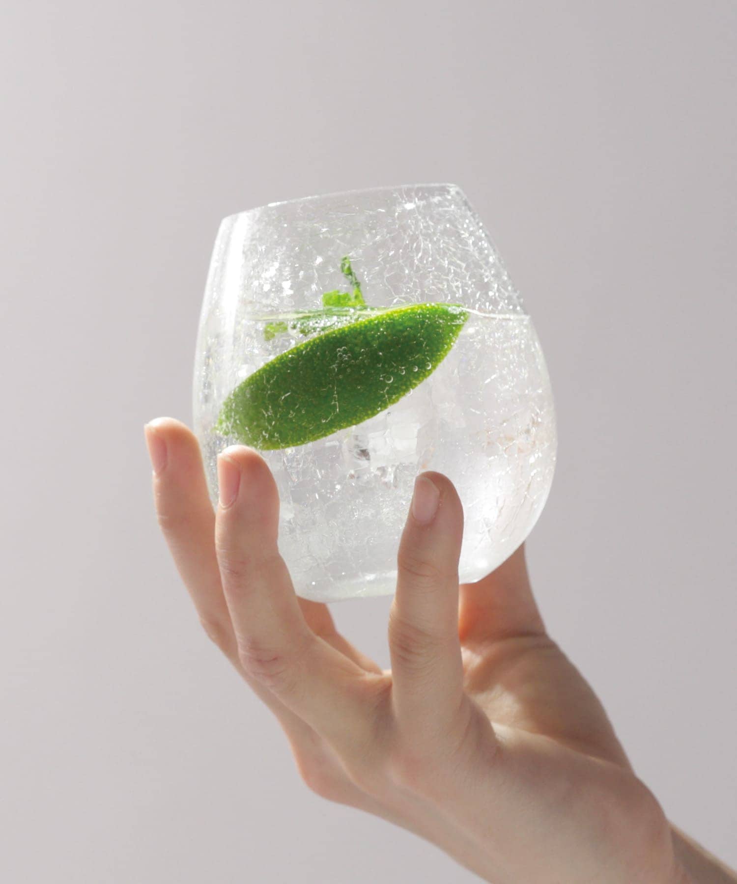 『WEB限定』廣田硝子　花蕾　貫入　透明