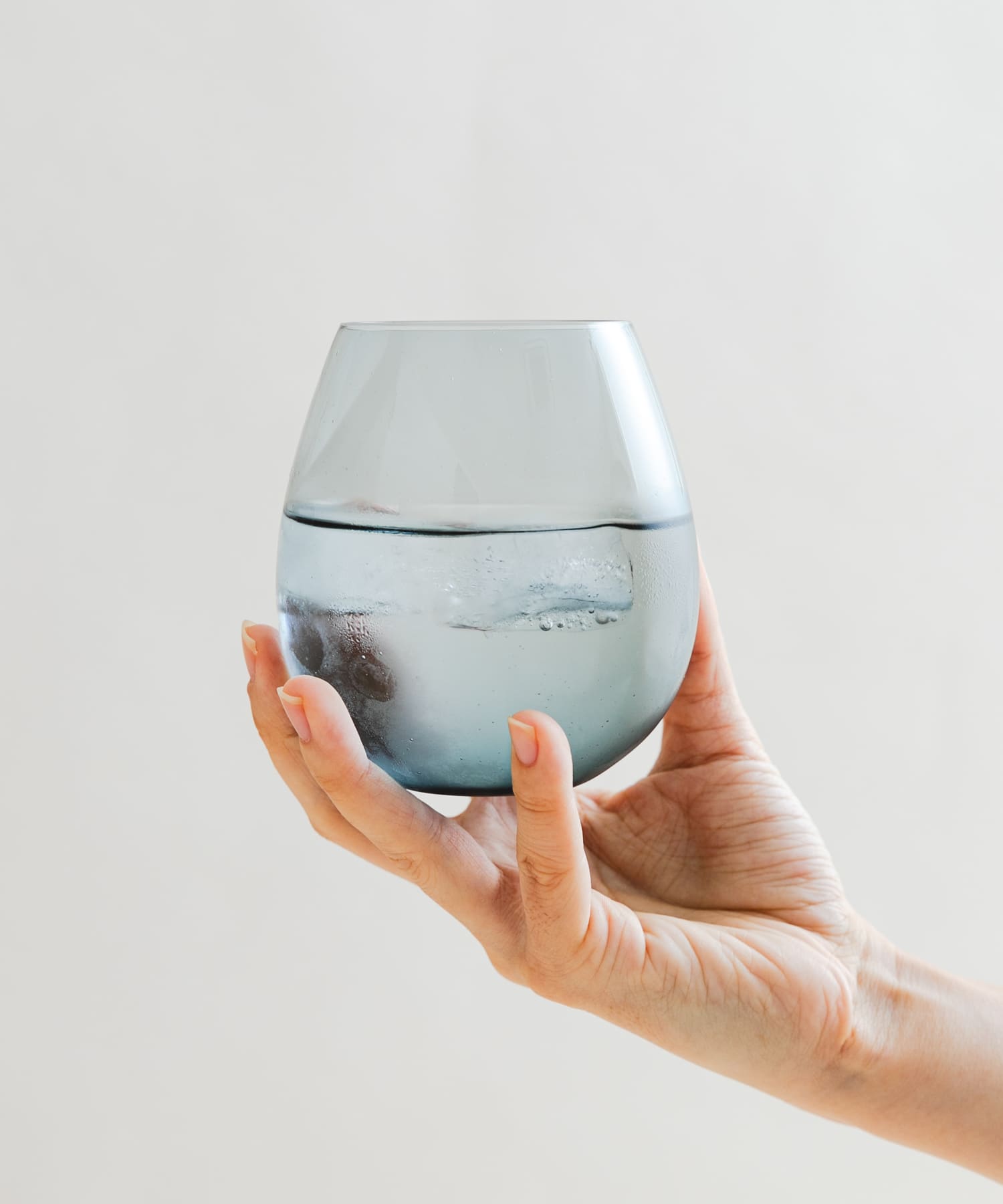 『WEB限定』廣田硝子　花蕾　江戸硝子　リサイクルグレー