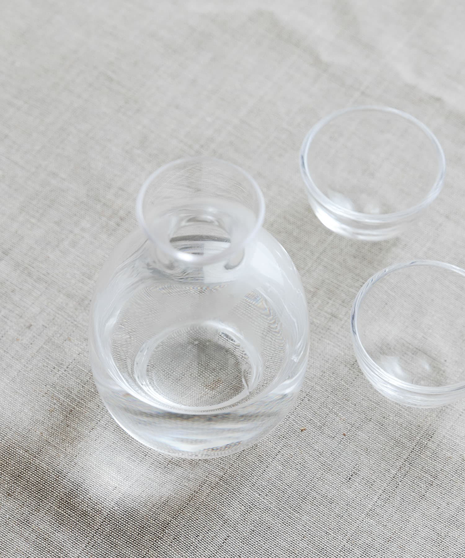 廣田硝子　耐熱性　丸徳利盃セット - 0