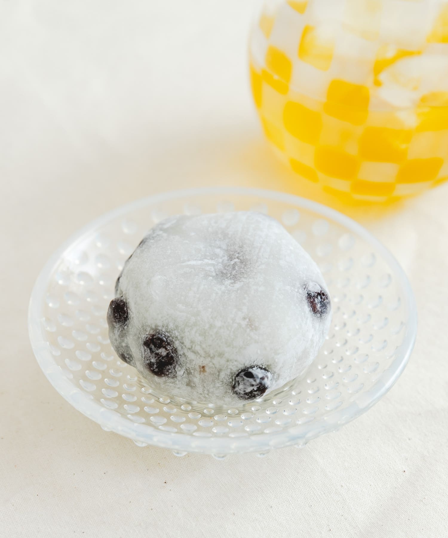 廣田硝子　あられ豆皿　白色