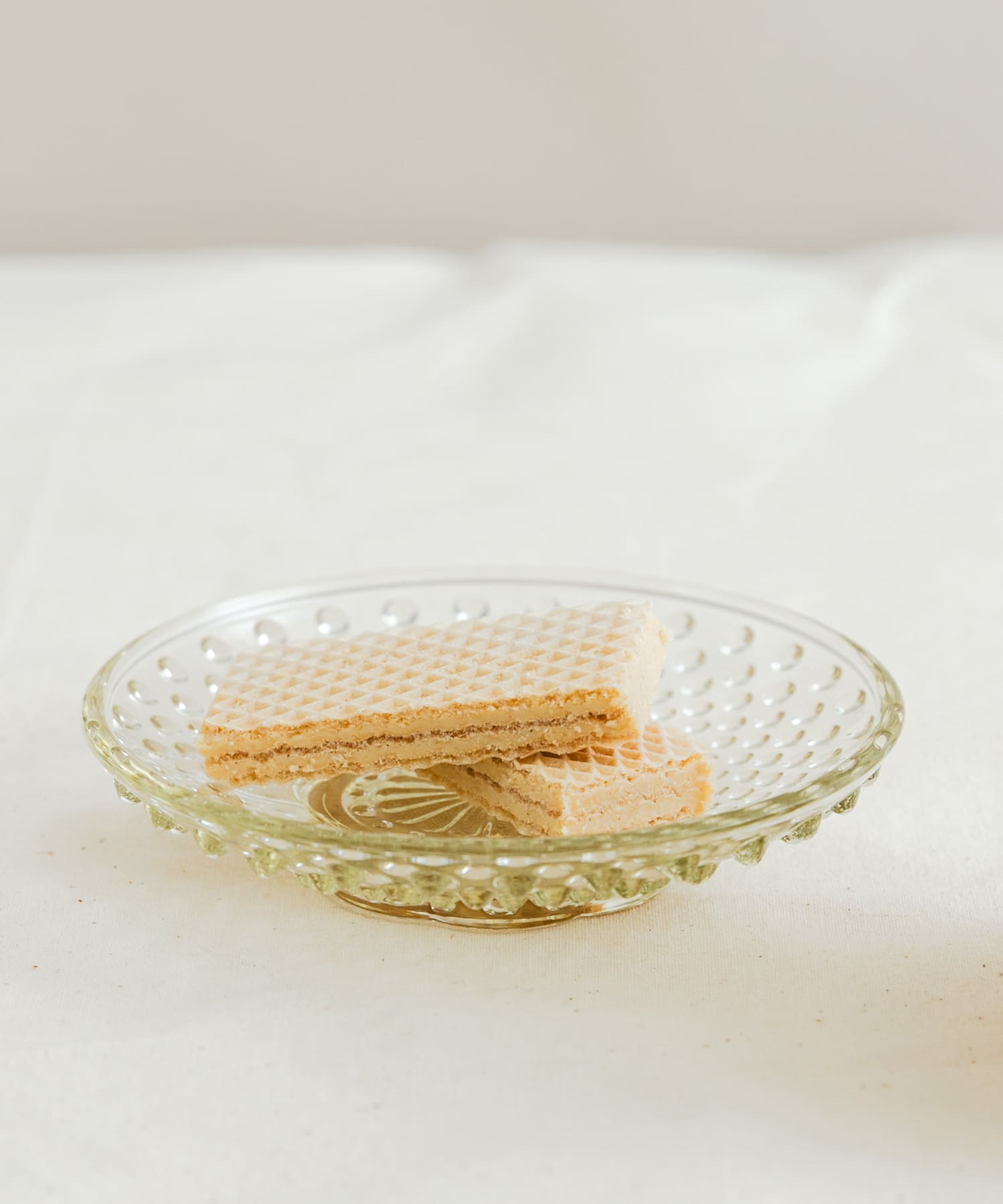 『WEB限定』廣田硝子　あられ豆皿　アンバー