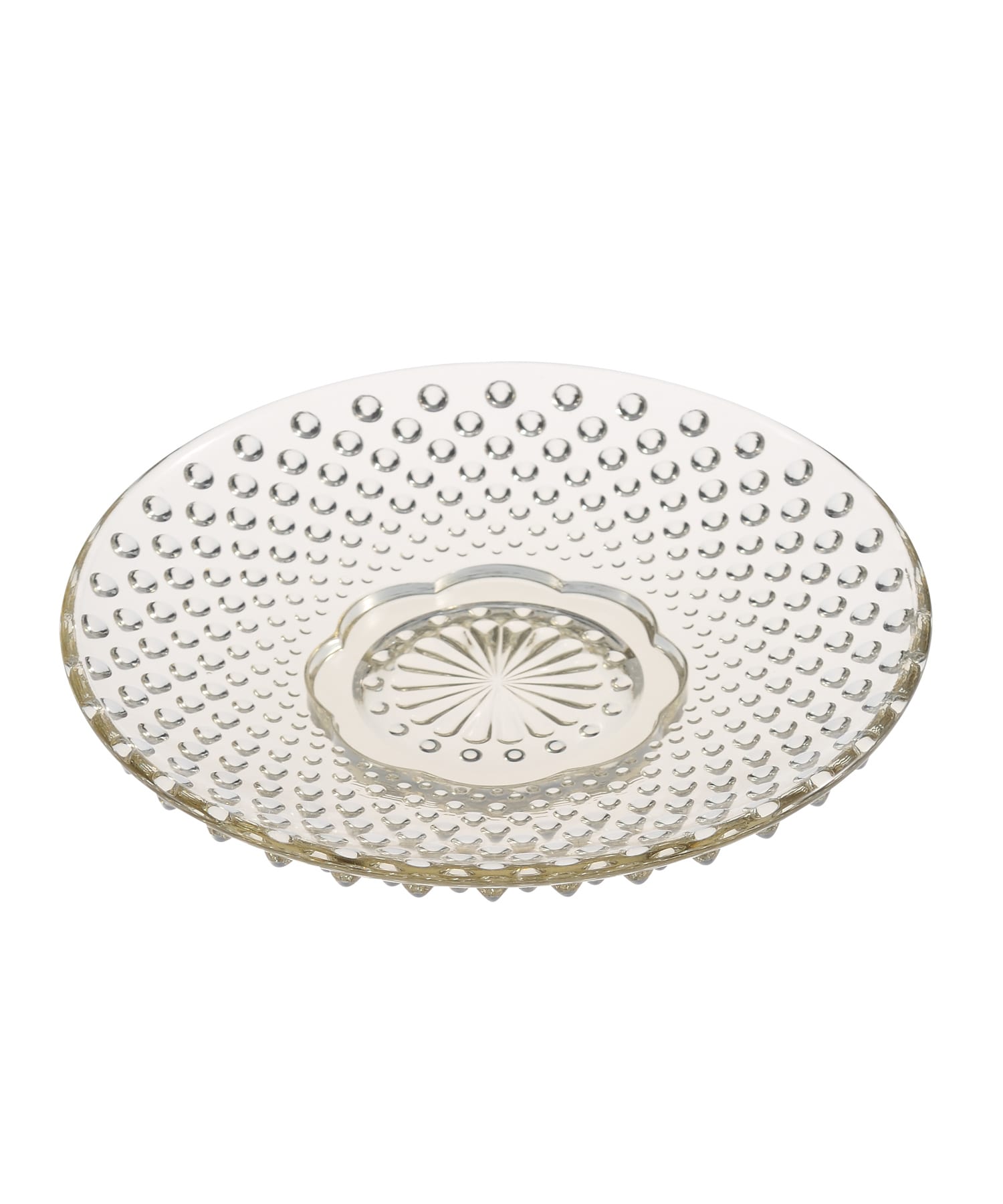 『WEB限定』廣田硝子　あられ小皿　アンバー - -