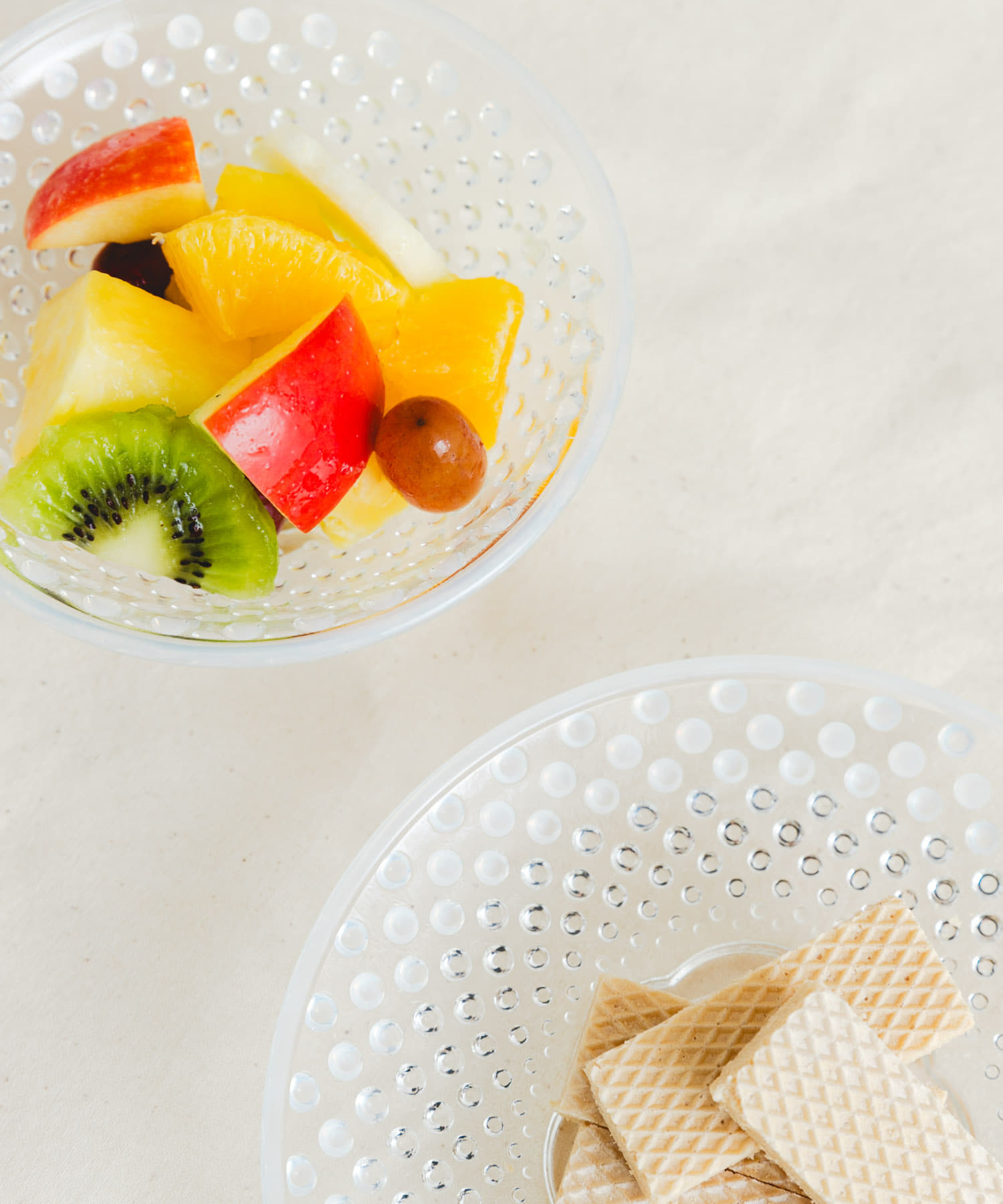 『WEB限定』廣田硝子　あられ小皿・小鉢　白色 - 0