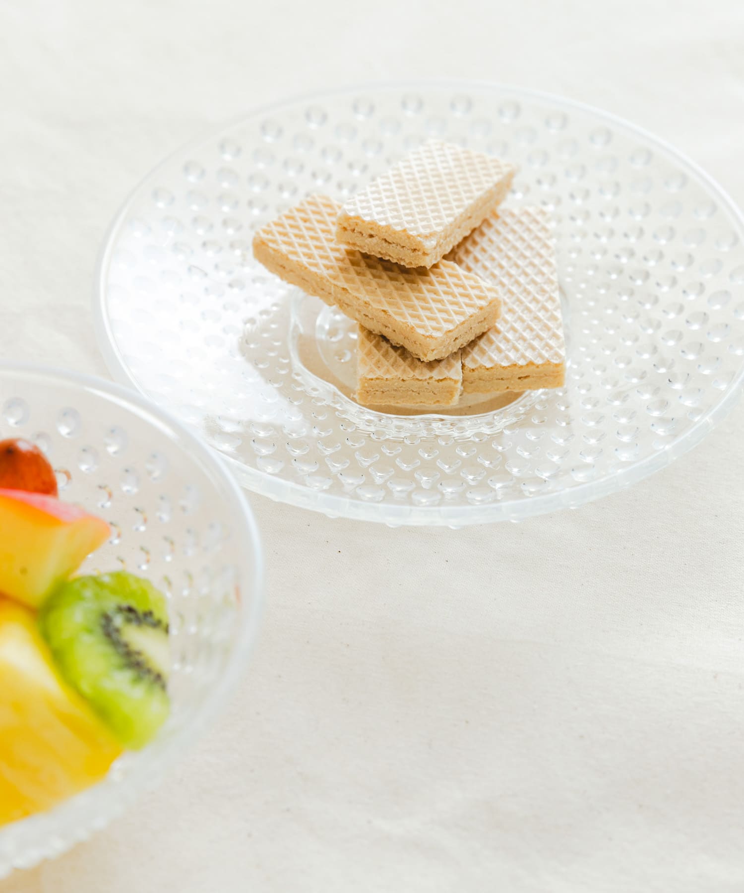 『WEB限定』廣田硝子　あられ小皿・小鉢　白色 - 0